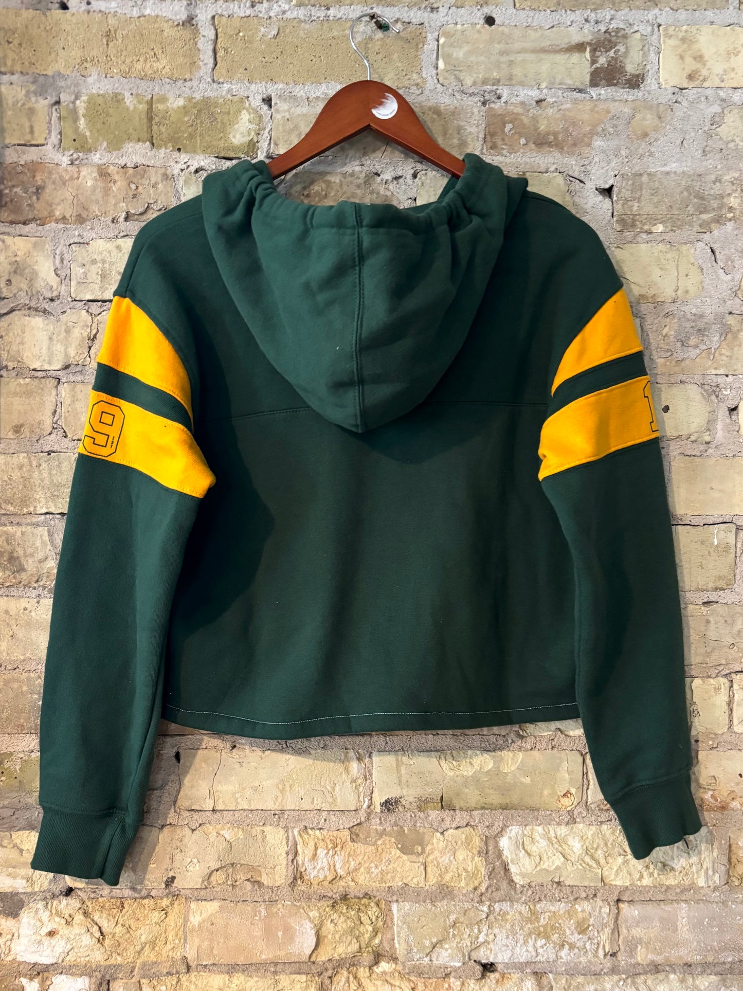 Green Bay Packers Color Block Hooded Sweatshirt