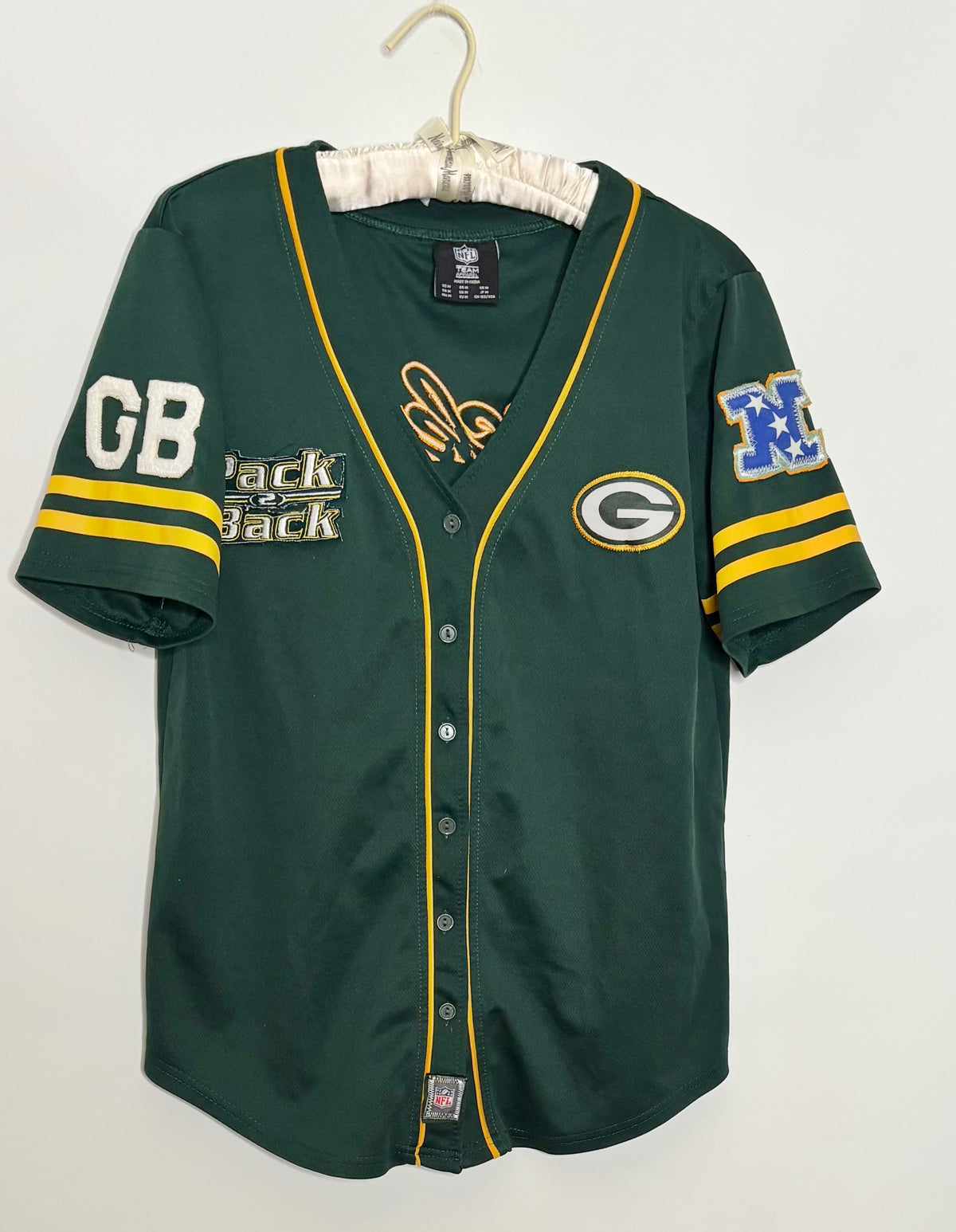 Retro Short Sleeve Button Up Baseball Jersey