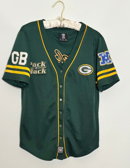 Retro Short Sleeve Button Up Baseball Jersey