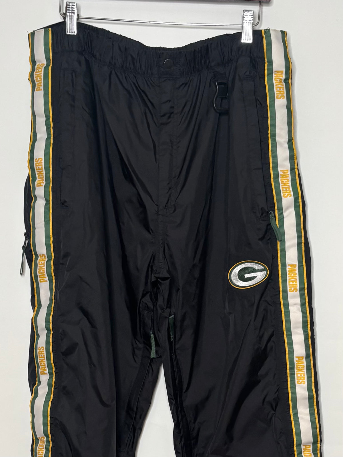 Vintage Packers Tear away Windbreaker Sweats Track Pants