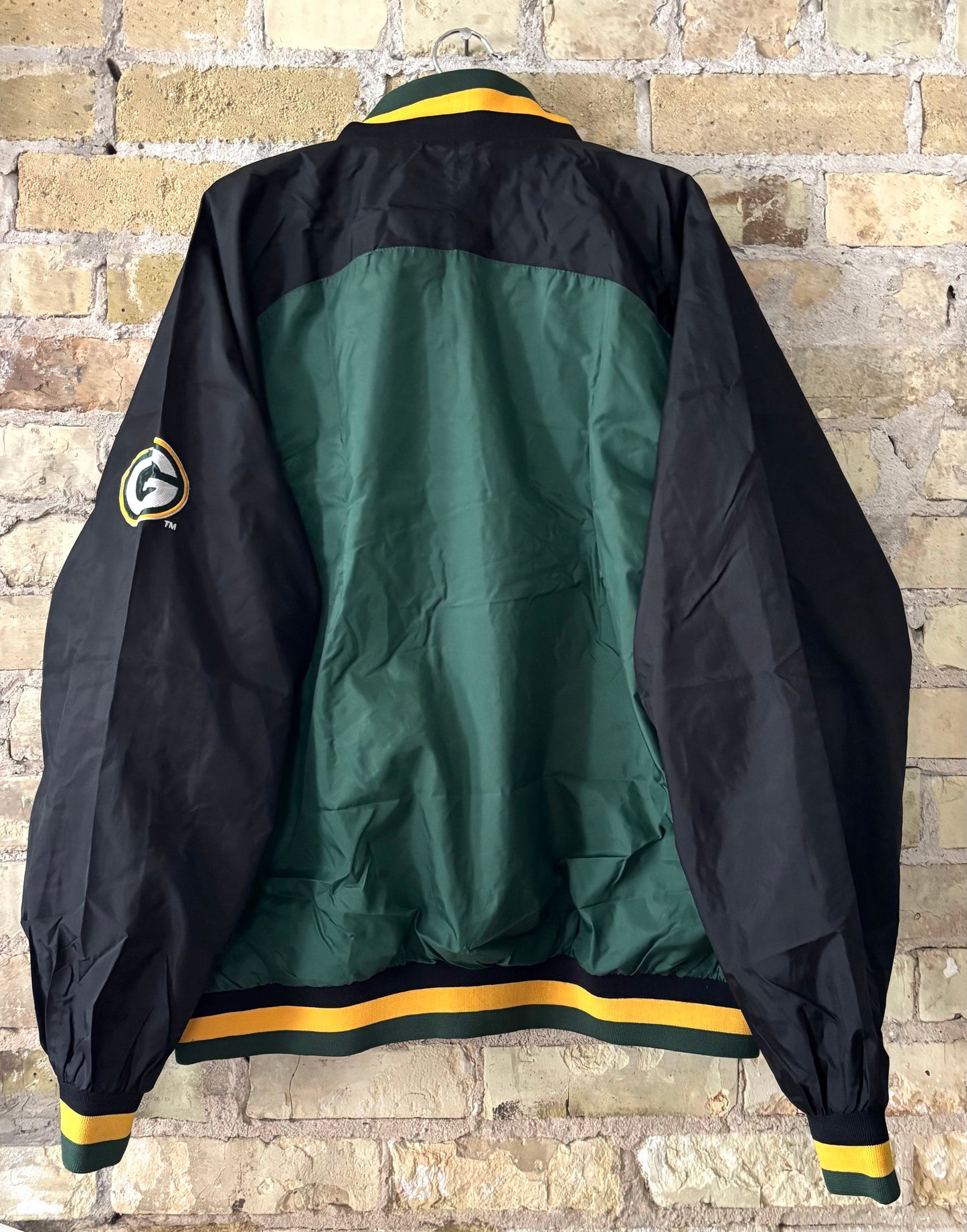 Retro 80’s Packers 1/4 Zip Color Block windbreaker Pullover