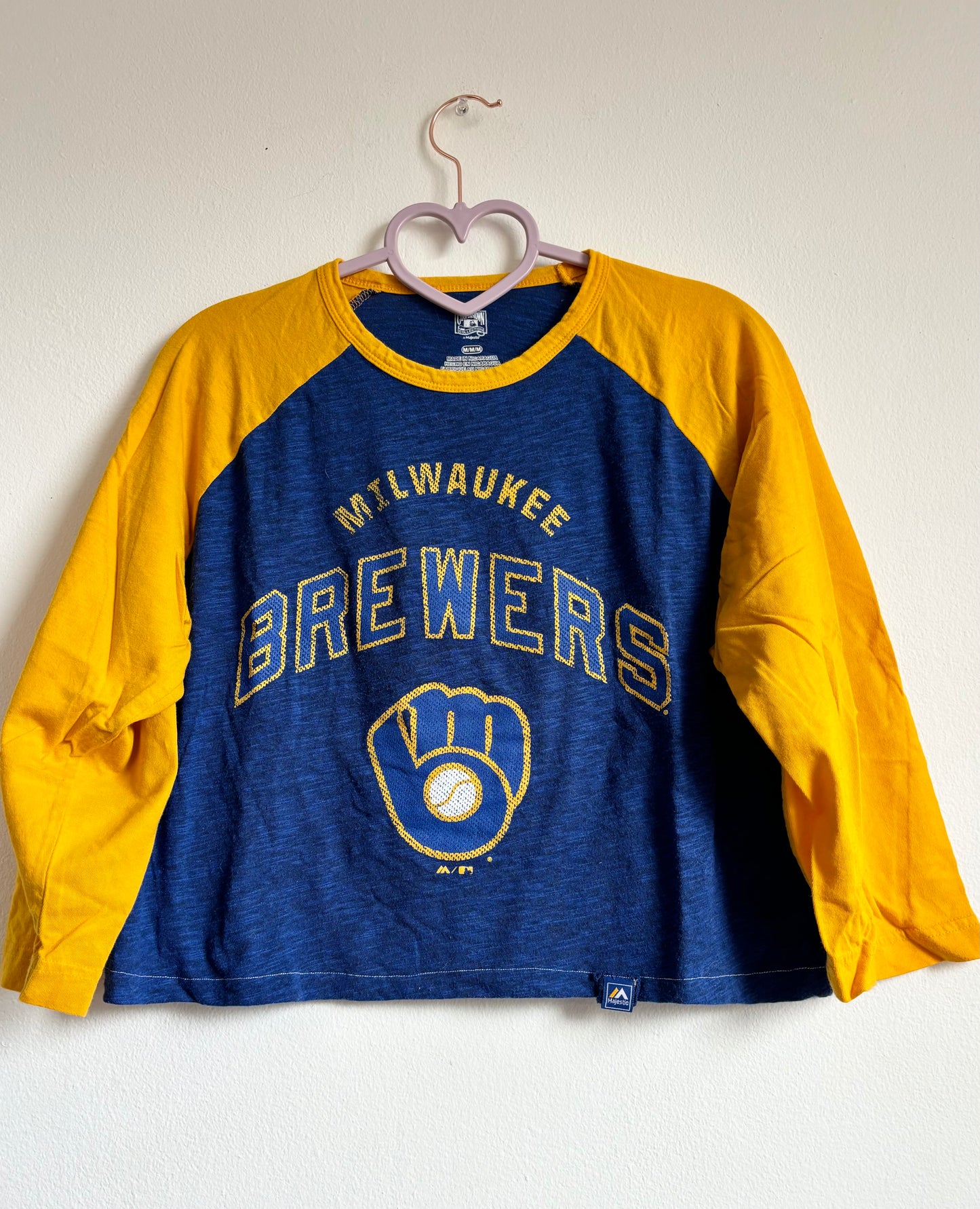 Reworked Milwaukee Brewers Throwback Jersey Graphic Tee