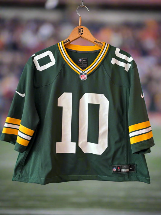 Reworked Packers Jordan LOVE cropped Nike Jersey #10