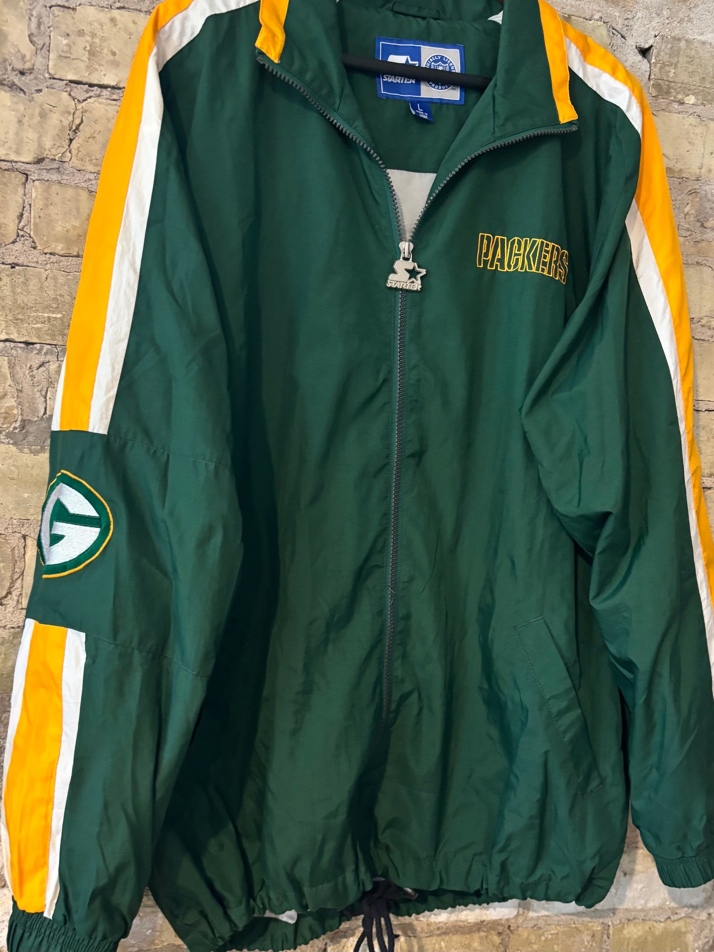 Retro 90’s STARTER Green Bay Packers windbreaker Track Coat