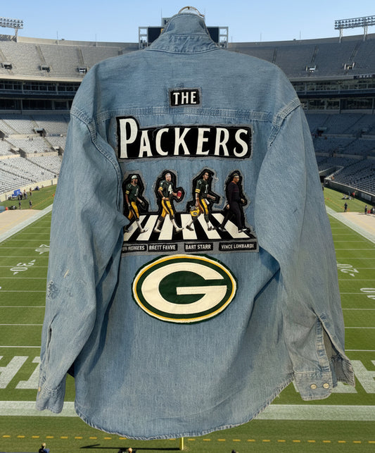 Reworked 90’s Packers Game Day Denim Shirt