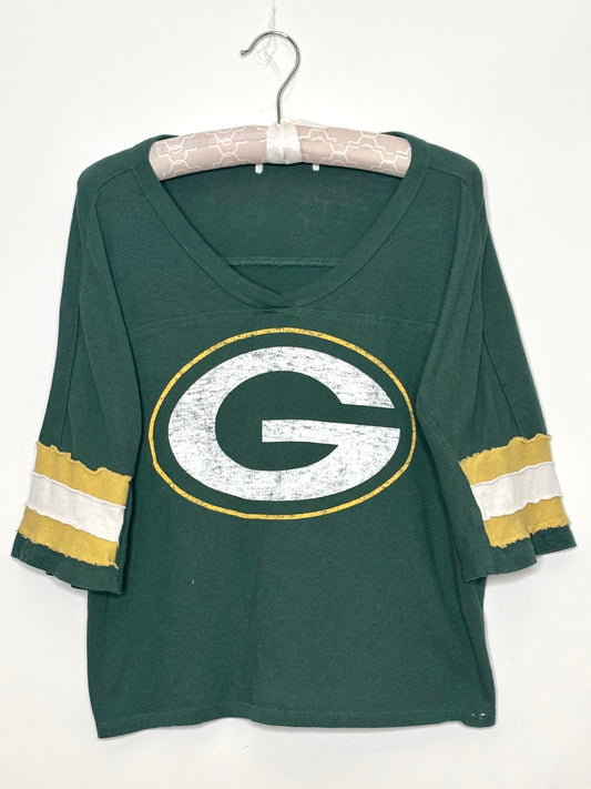 Vintage Cropped Throwback Jersey Tee