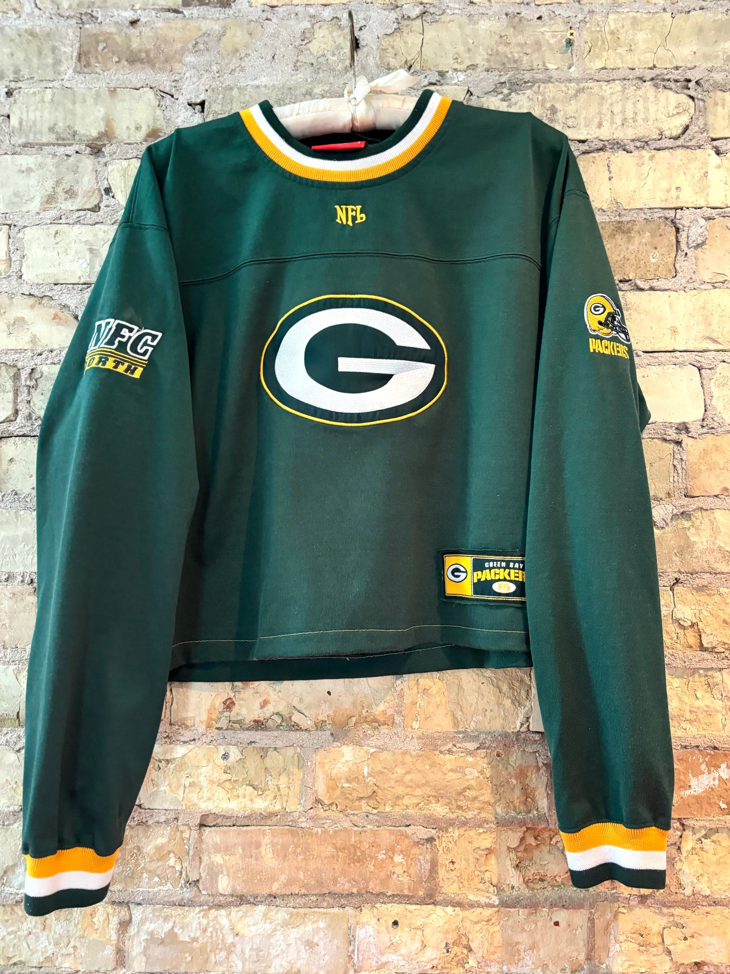 Vintage Green Bay Packers Gridiron Jersey Knit Throwback Tee