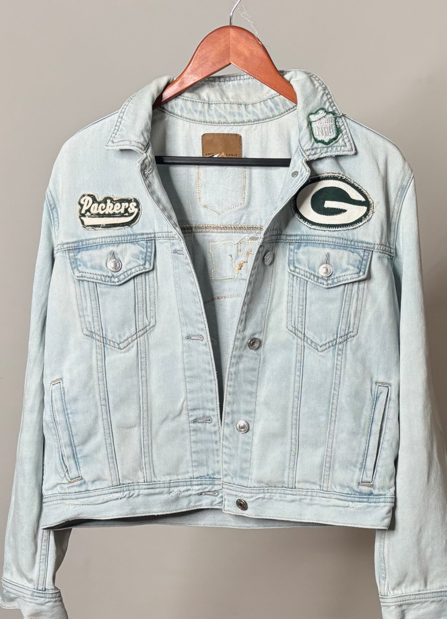 90’s Light Wash Game Day Denim Jean Jacket
