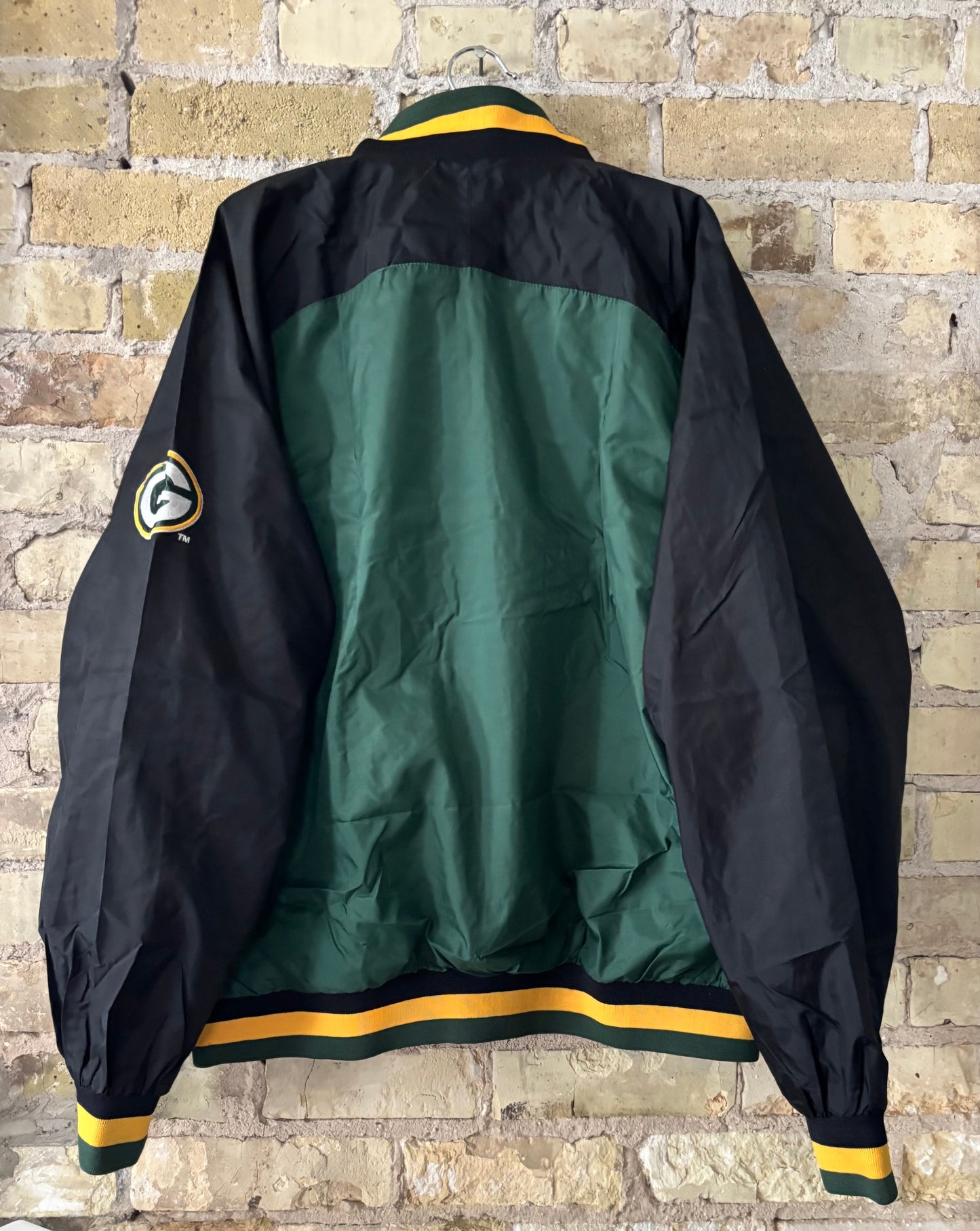 Retro 80’s Packers 1/4 Zip Color Block windbreaker Pullover