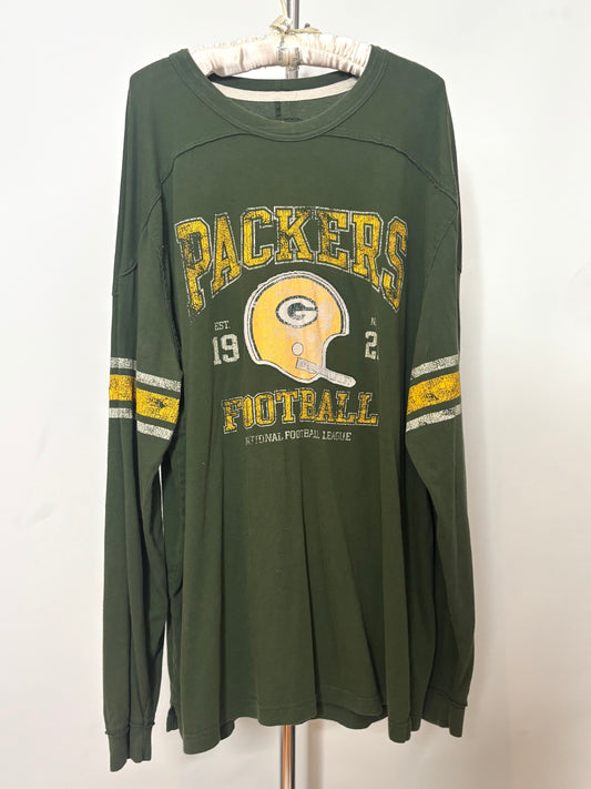 Oversized Vintage Packers Long sleeve T-shirt Mini Dress