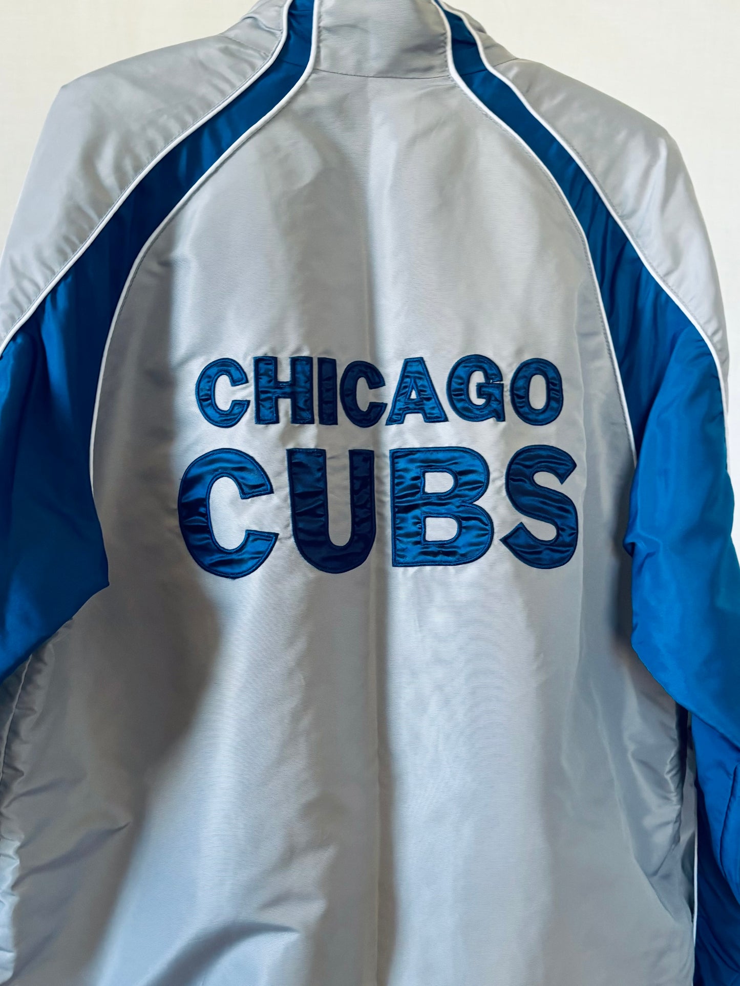 Retro 90s MLB Chicago Cubs Zip up color Block Coat Jacket