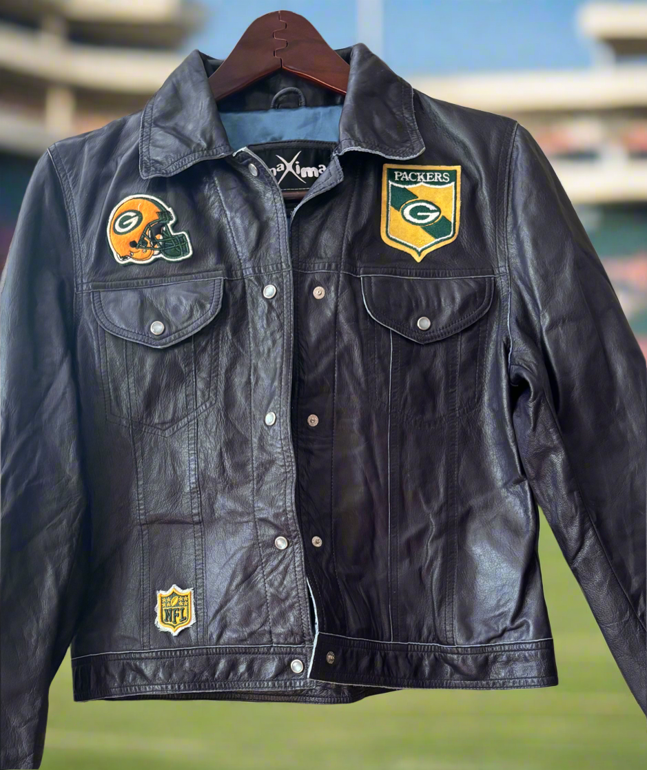 Reworked Leather Game Day Jacket