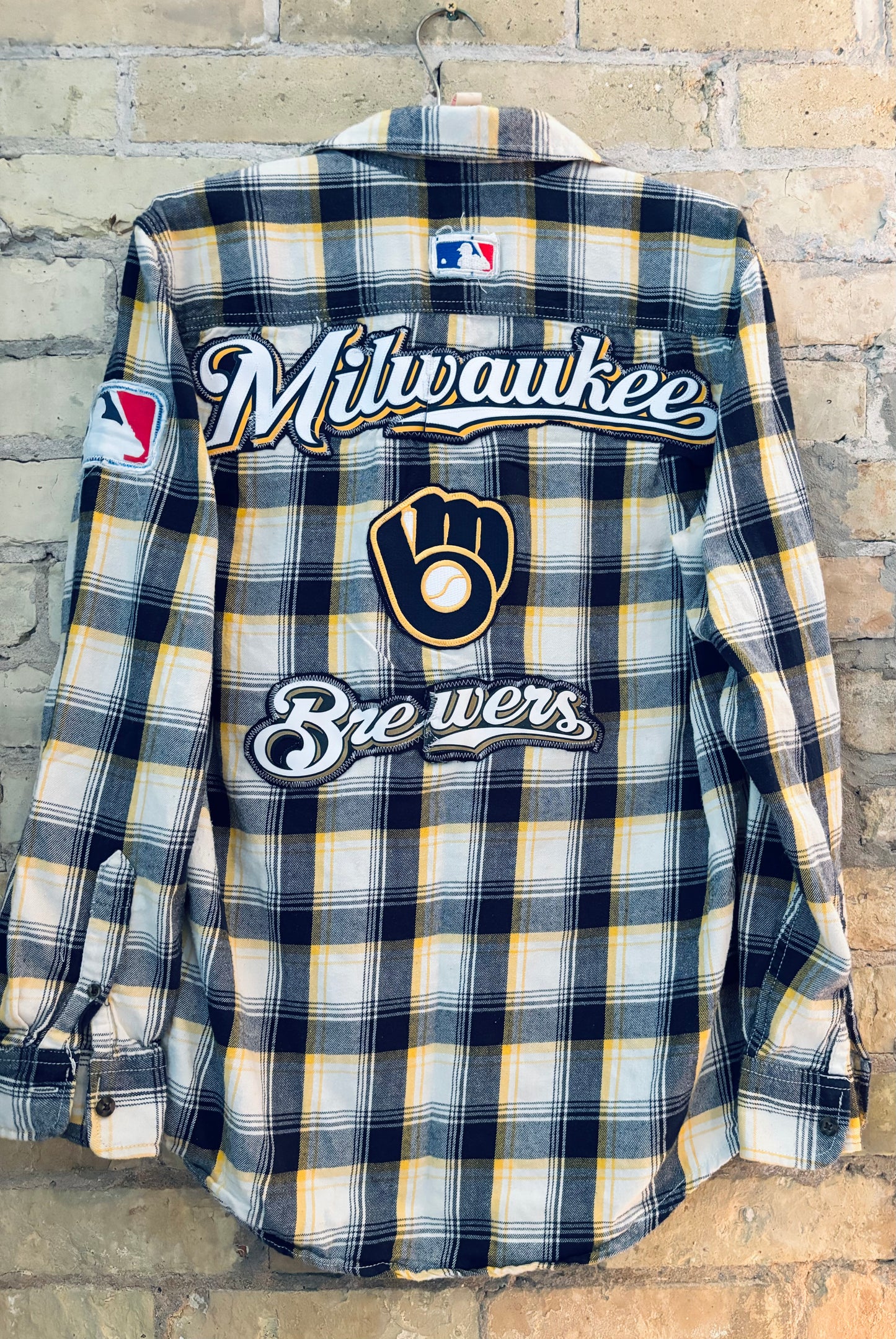 Reworked Brewers Game Day Flannel Shirt