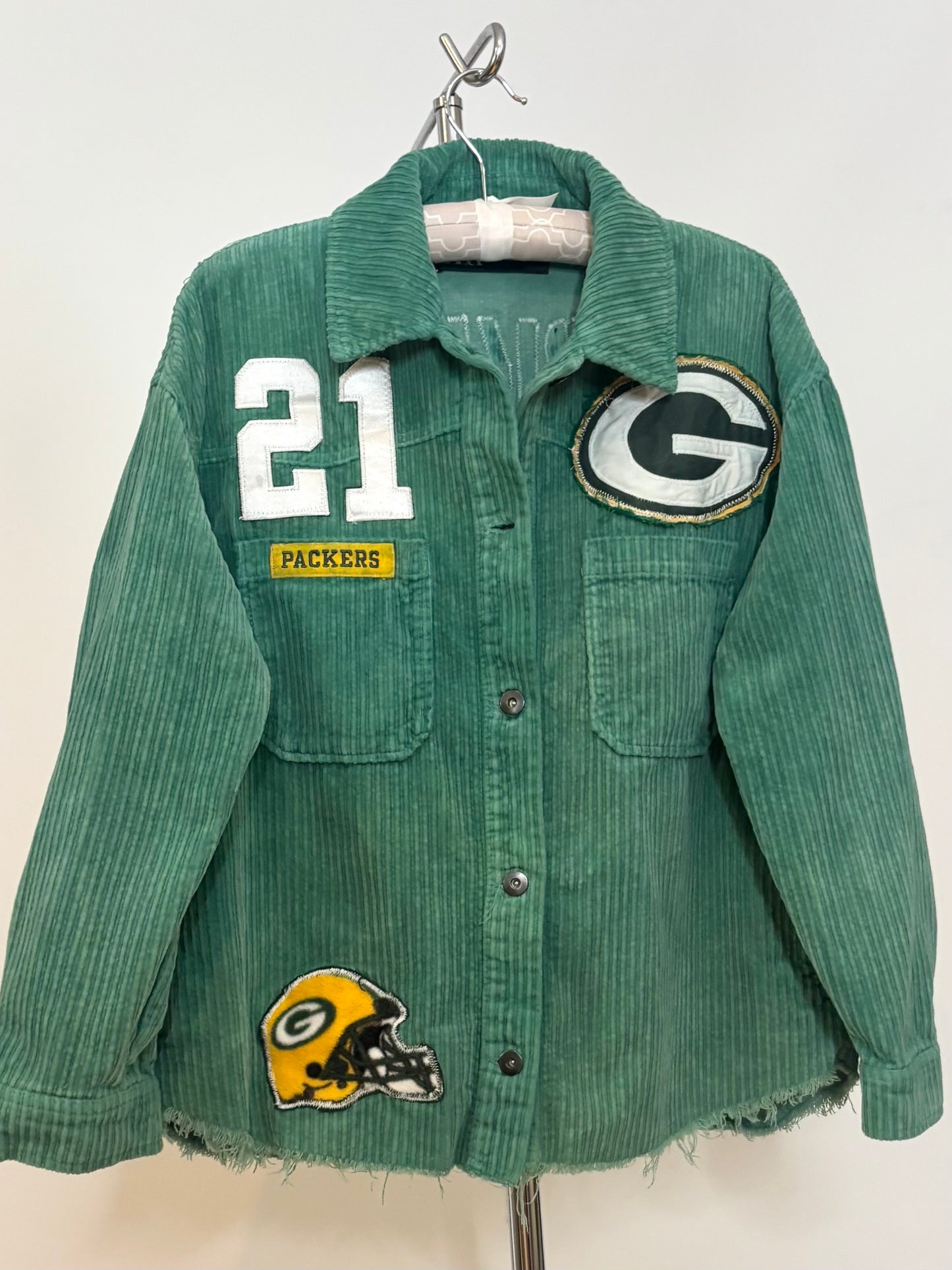 Over dyed Corduroy Game Day Shacket