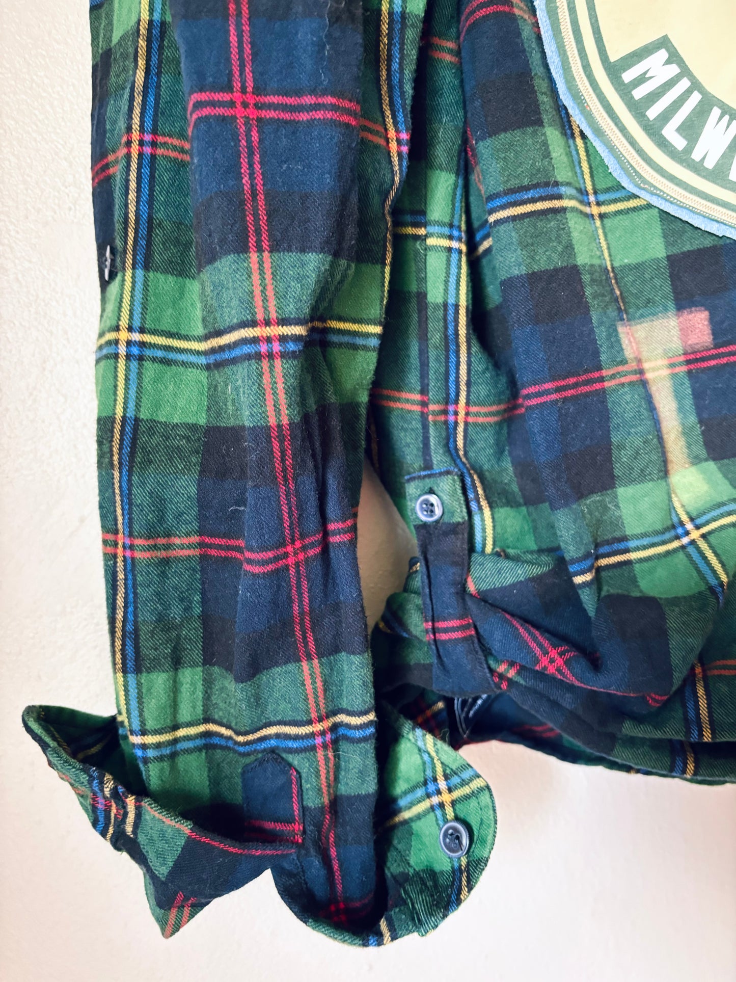 Reworked Woman’s Game Day Flannel Shirt