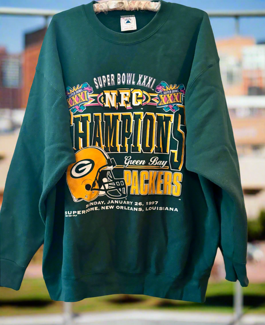 Vintage Green Bay Packers Superbowl Bowl Crewneck