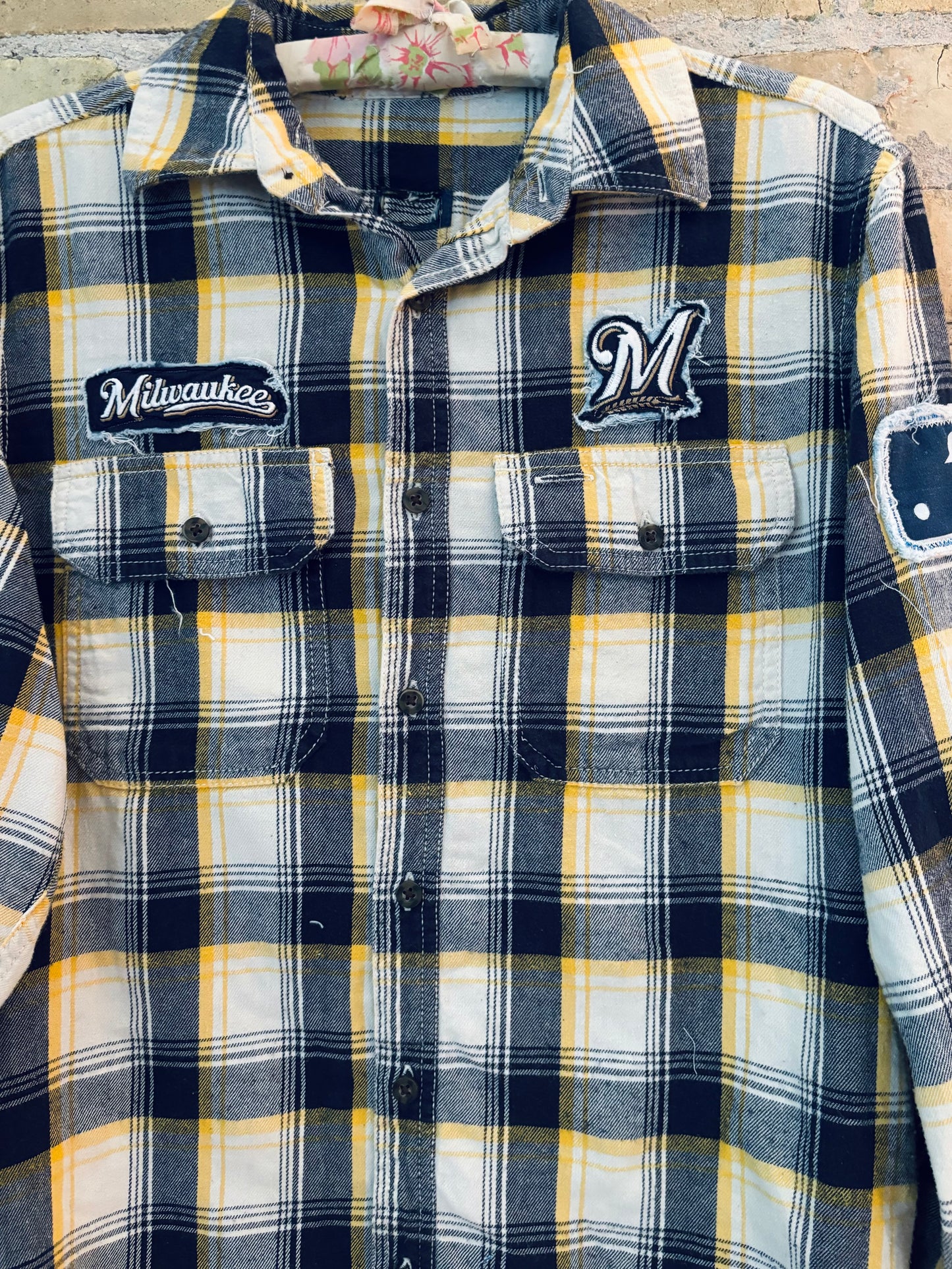 Reworked Brewers Game Day Flannel Shirt