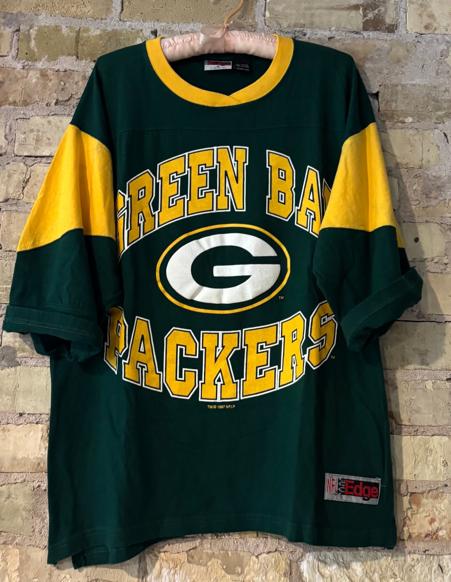 True Retro Packers Nutmeg Throwback Jersey Tee 90’s