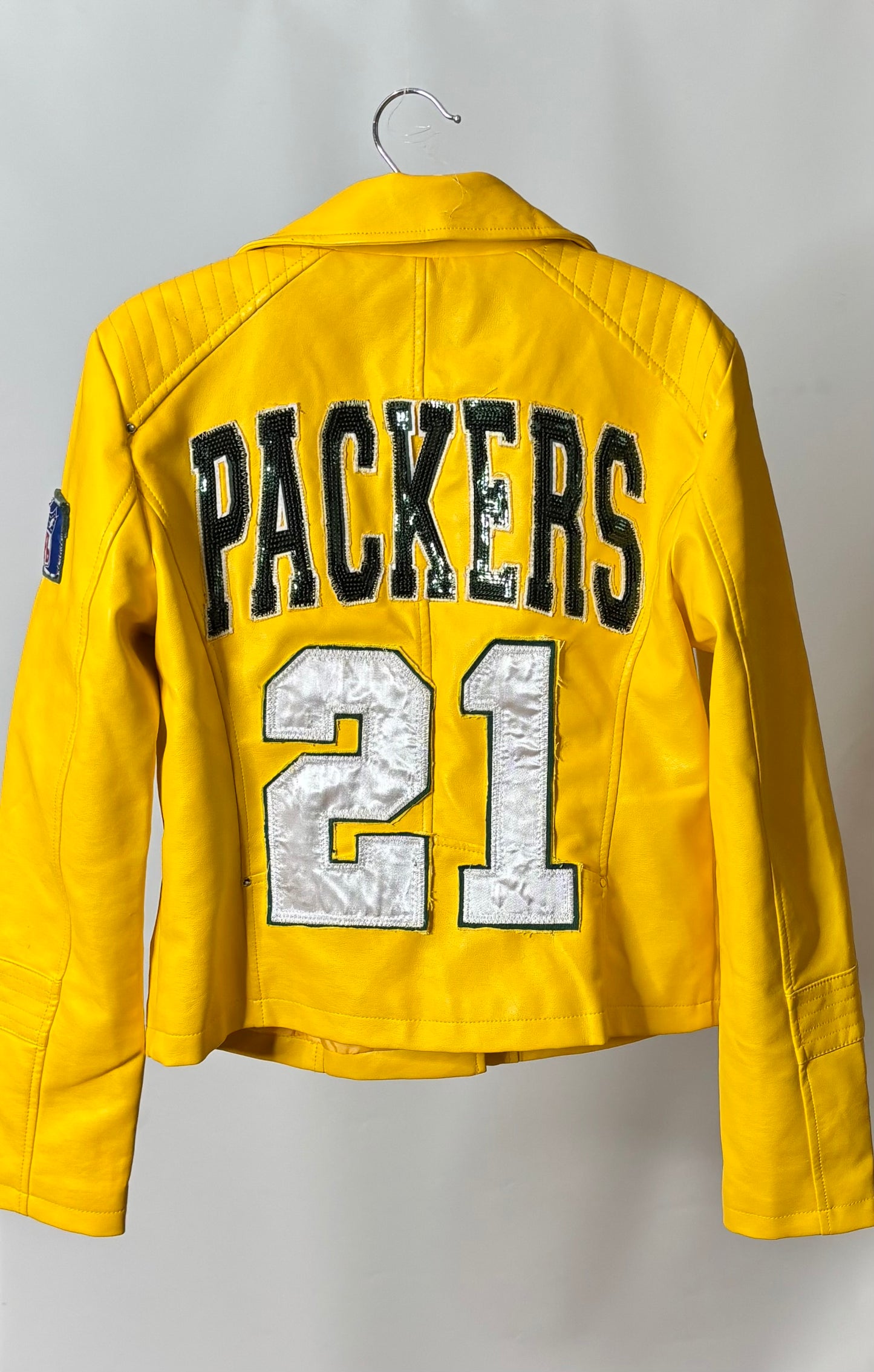 Vegan Leather Moto Game Day Jacket