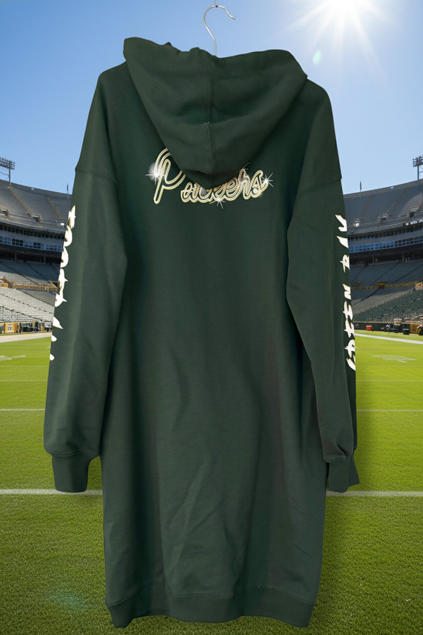 Woman’s Green Bay Packers Hoodie Dress