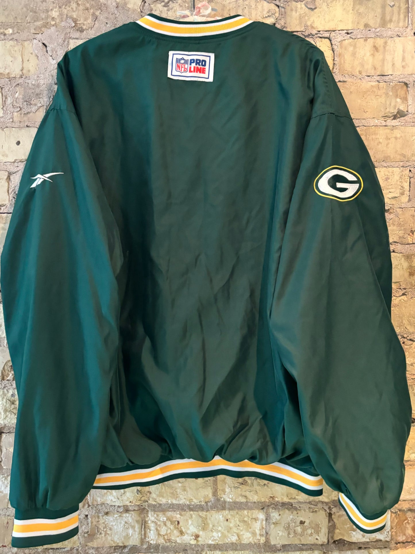 90s Green Bay Packers Retro PROLINE Windbreaker Pullover