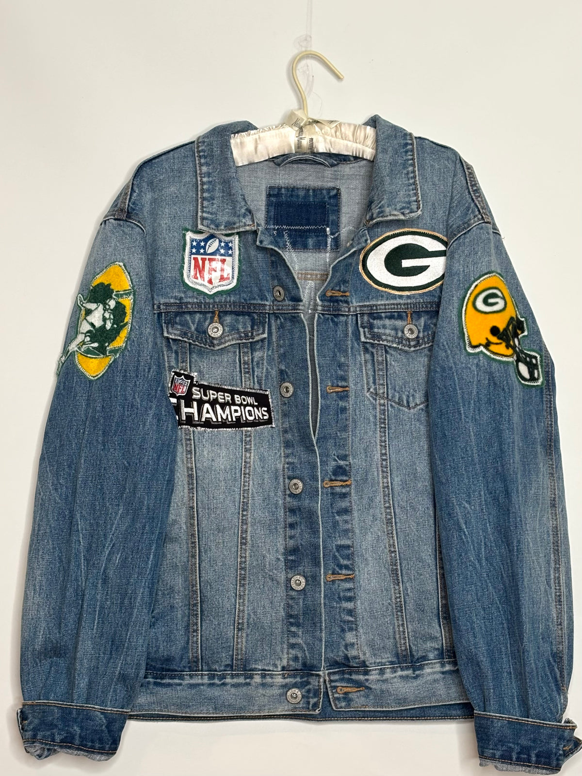 90’s Retro Game Day Denim Jean Jacket