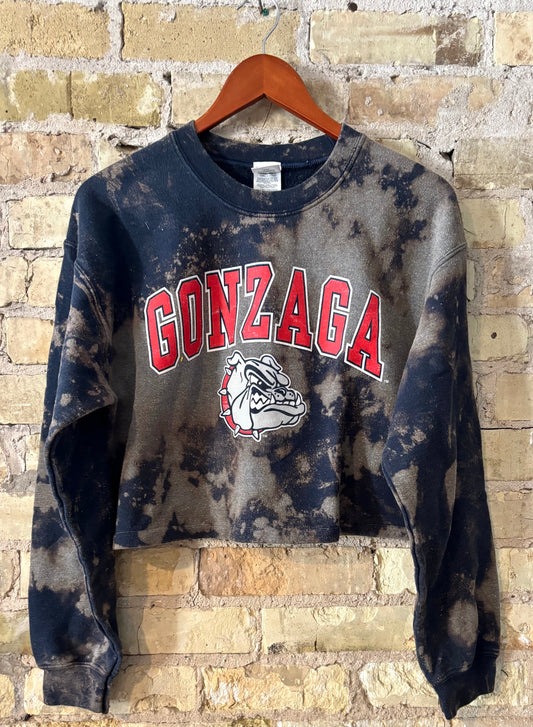 Vintage Distressed Gonzaga Bulldogs Crewneck Sweatshirt