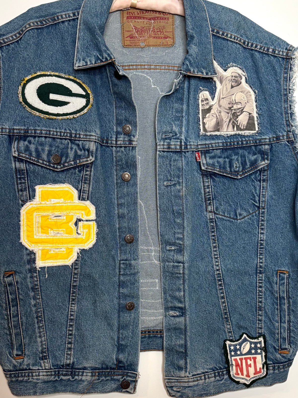 Vintage Levi distressed Game Day Vest