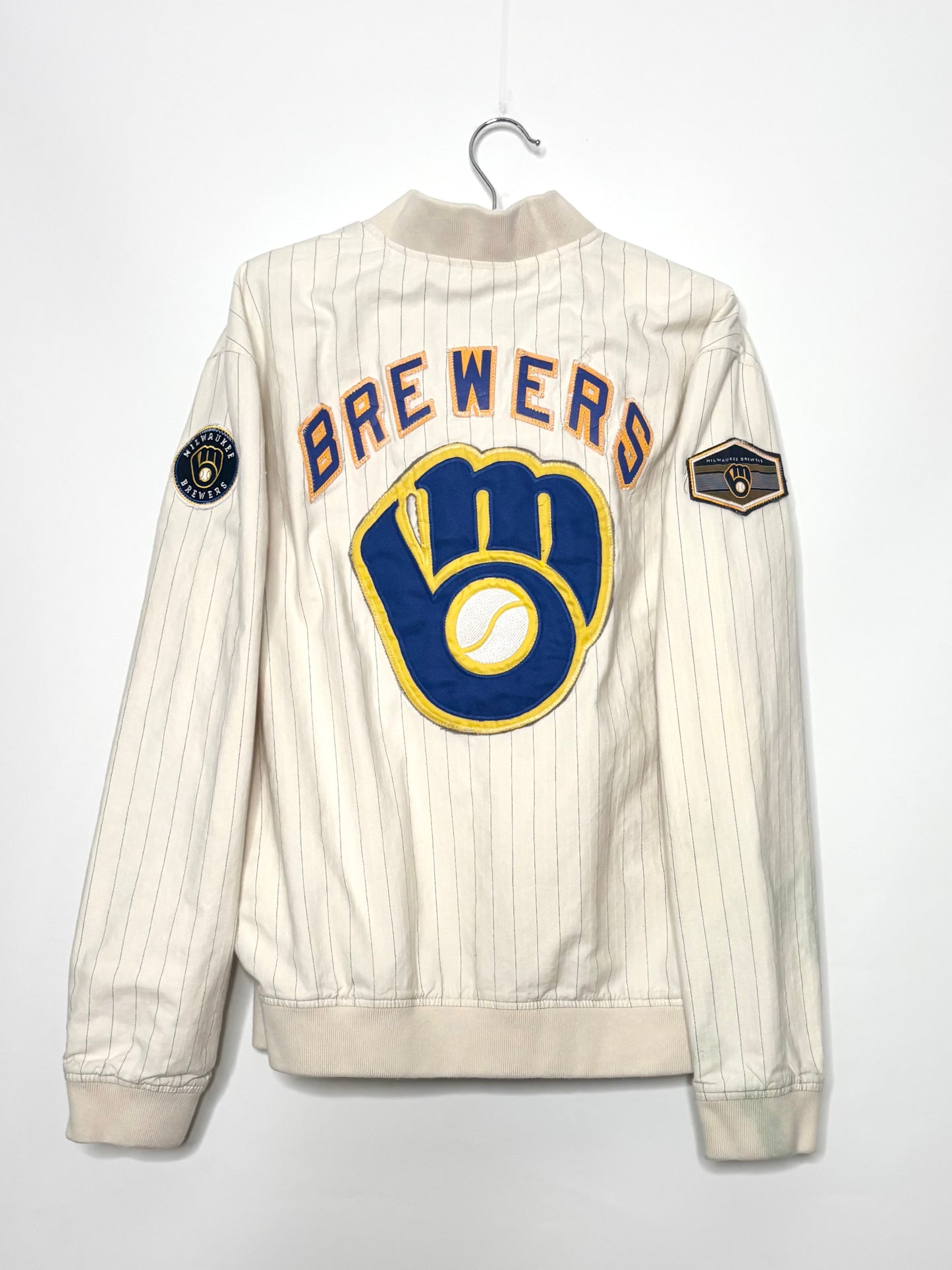 Striped Game Day Cotton Bomber Jacket