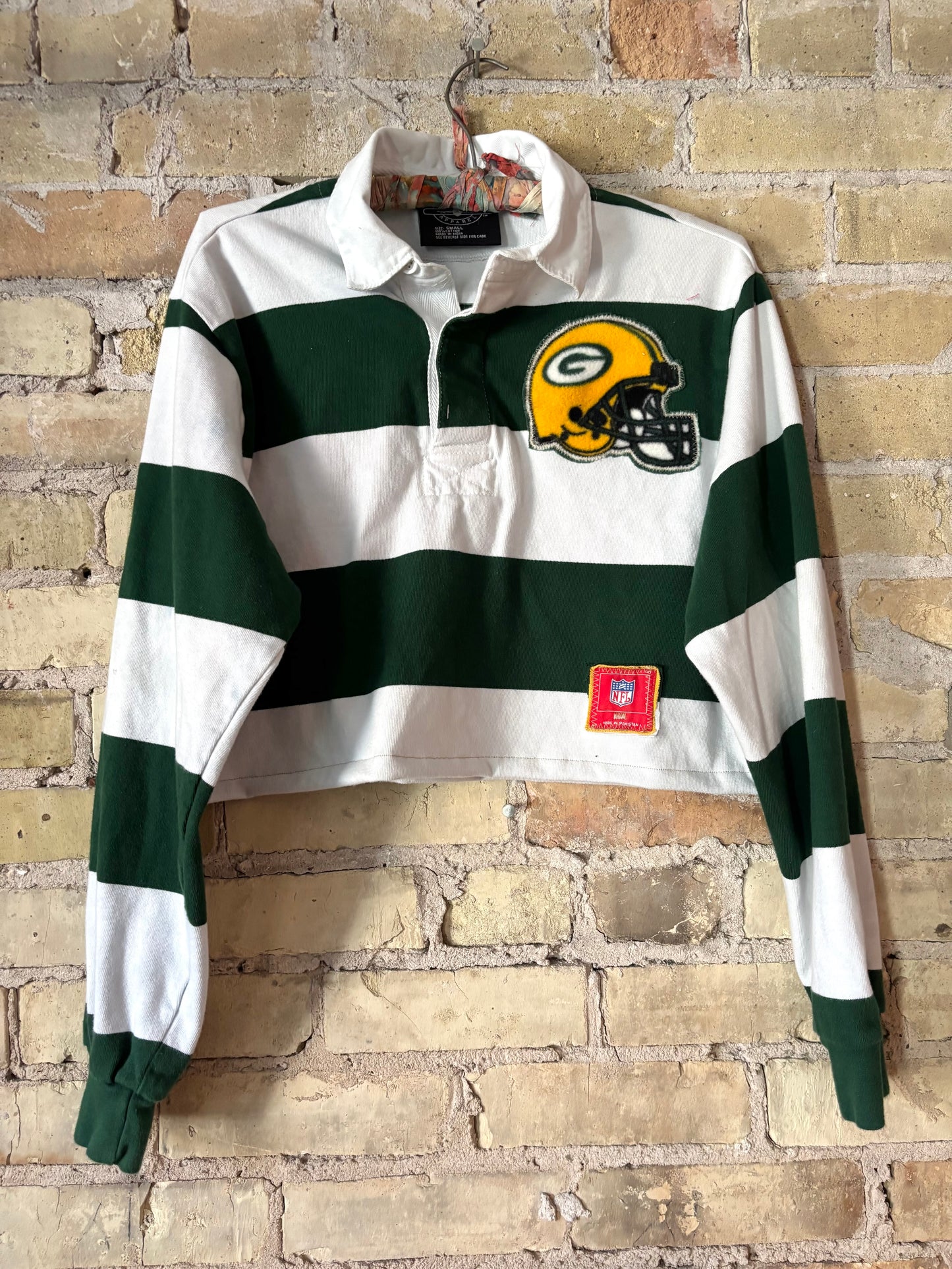 Reworked Retro Cropped Game Day Rugby Polo shirt