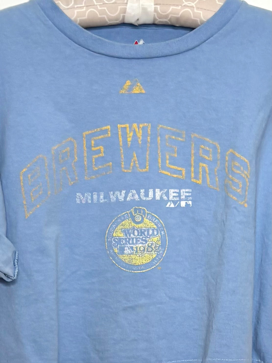 Vintage Milwaukee Brewers World Series crop top T-Shirt