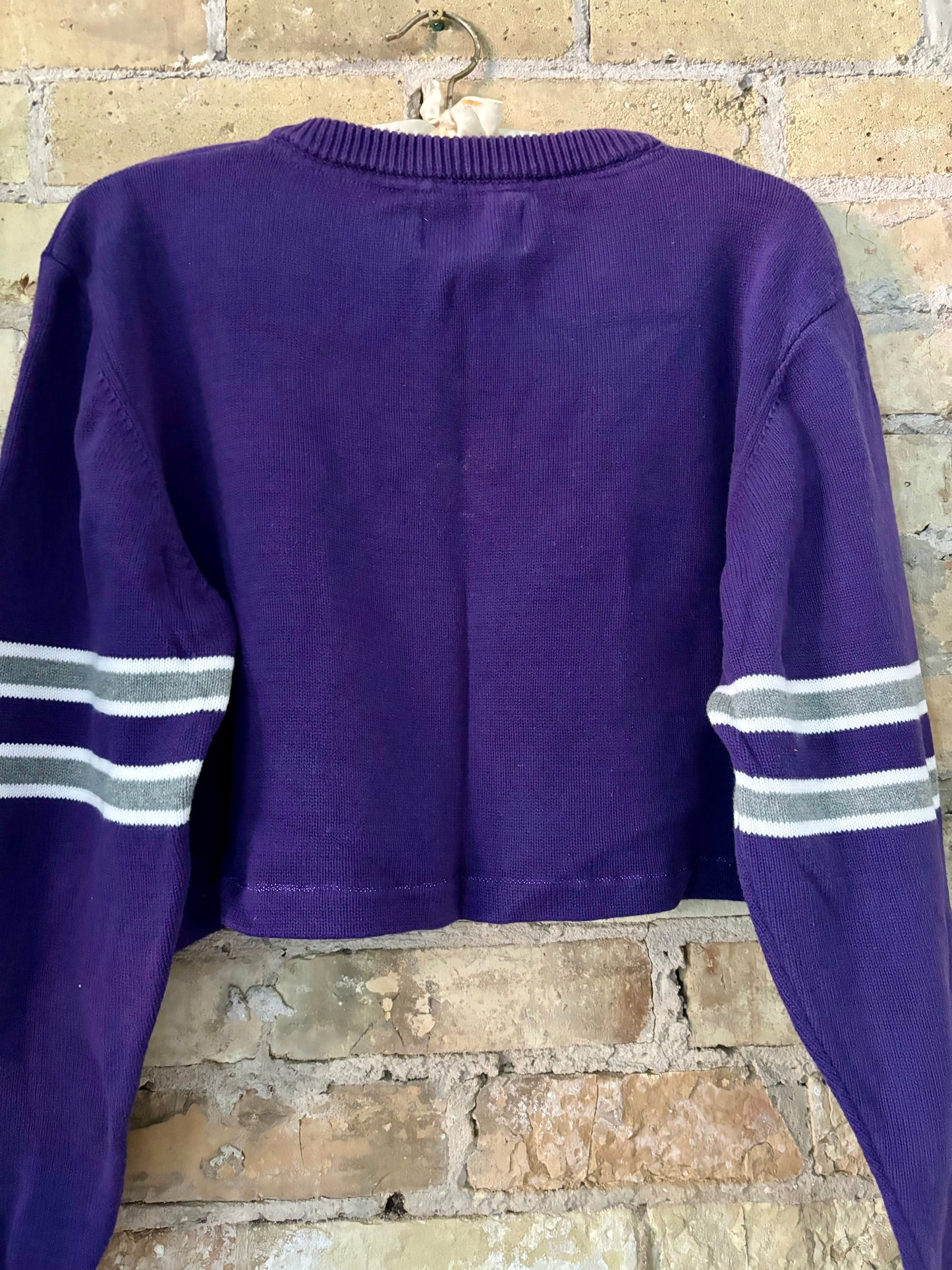 Vintage Reclaimed Baltimore Ravens Knit varsity sweater