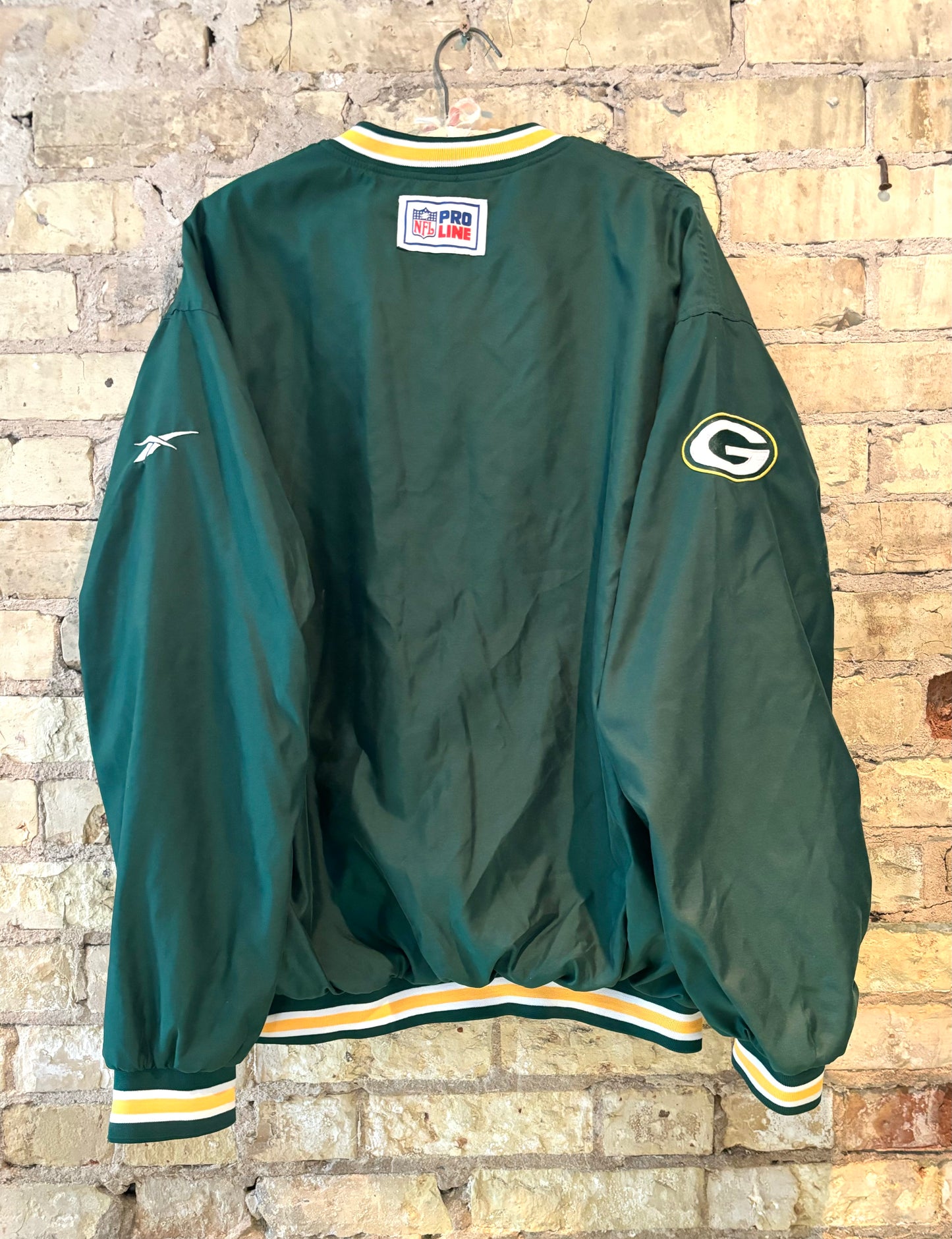 90s Green Bay Packers Retro PROLINE Windbreaker Pullover