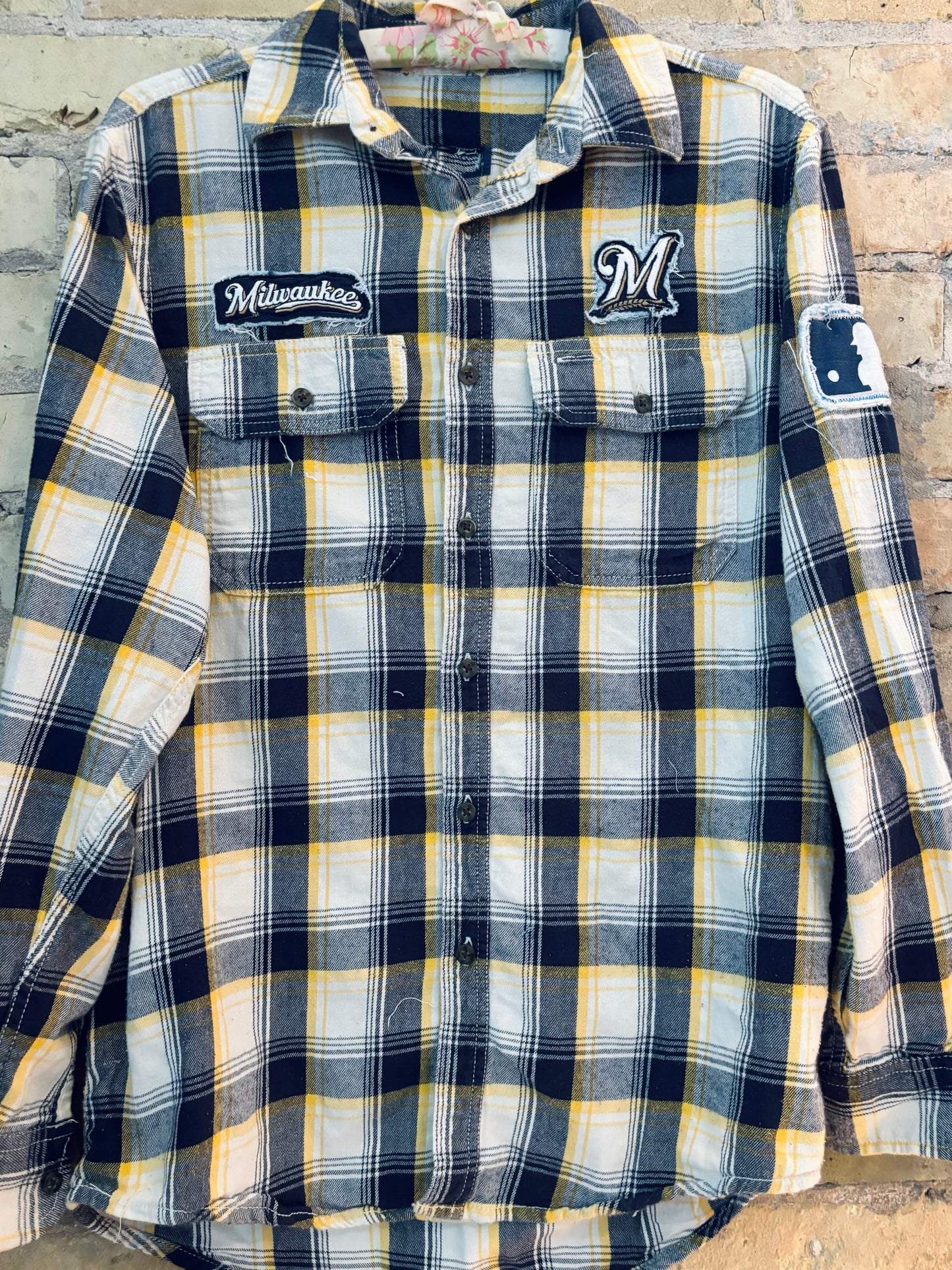 Reworked Brewers Game Day Flannel Shirt