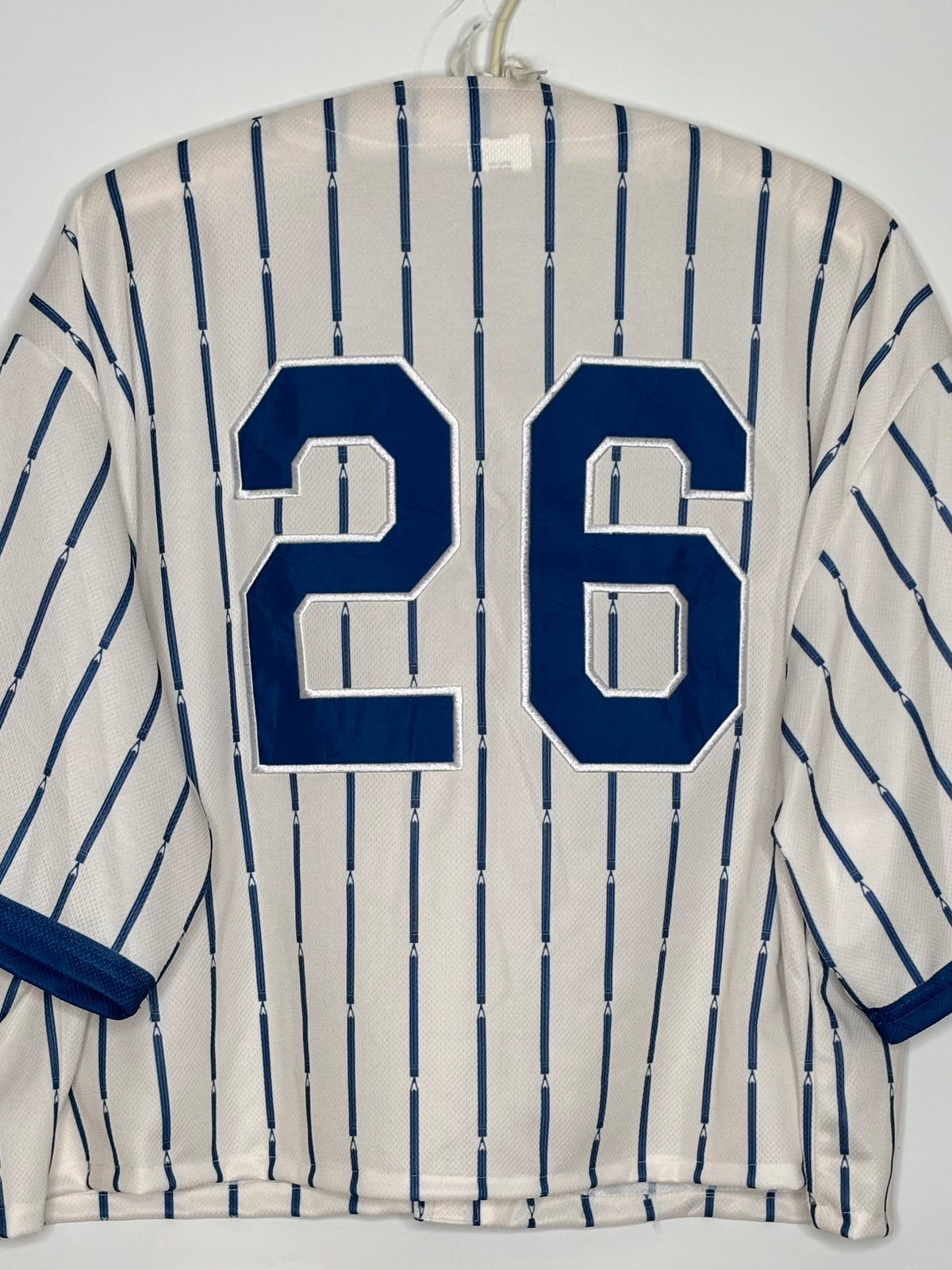Chicago Cubs throwback striped Button up Jersey