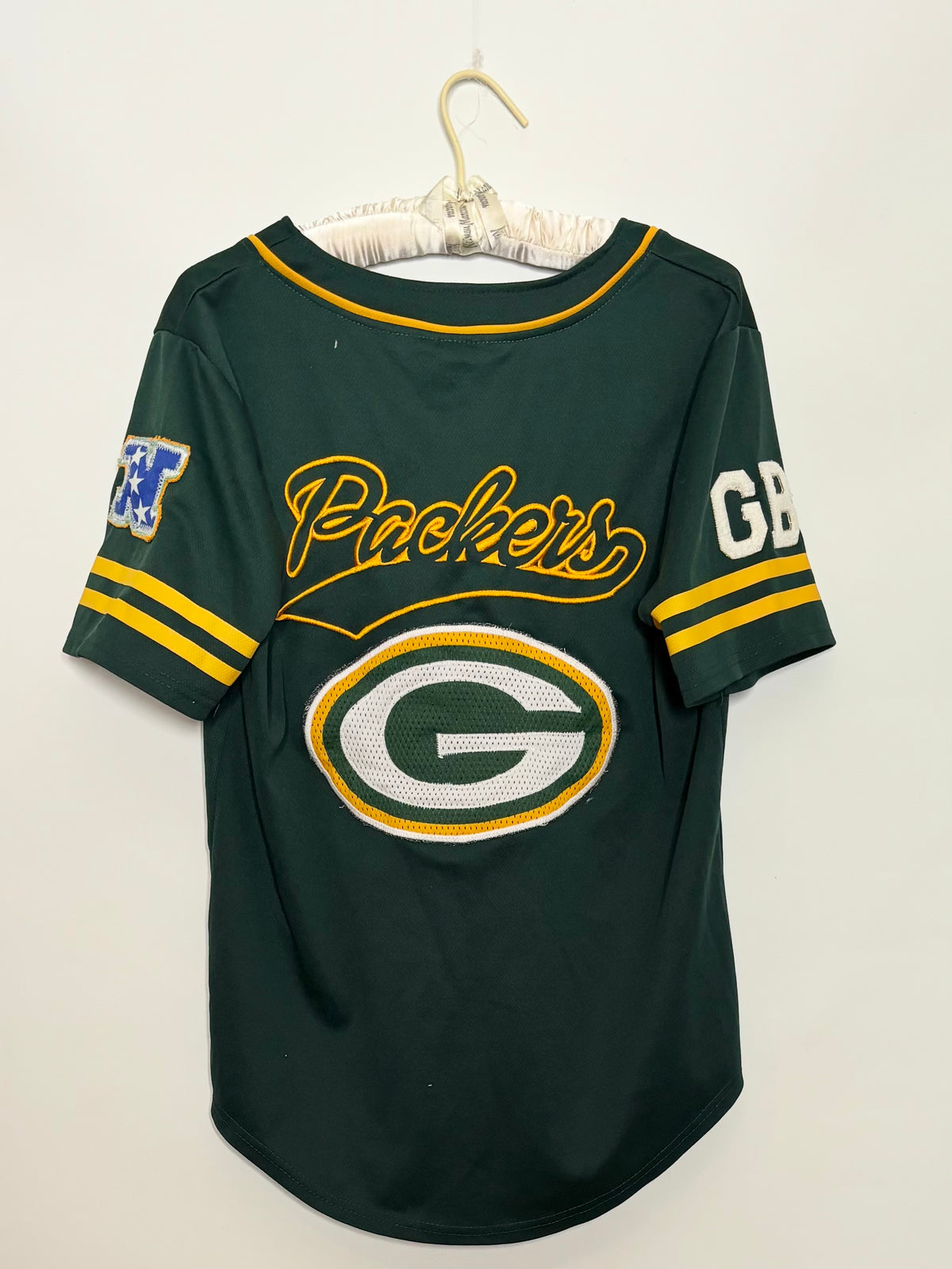 Retro Short Sleeve Button Up Baseball Jersey