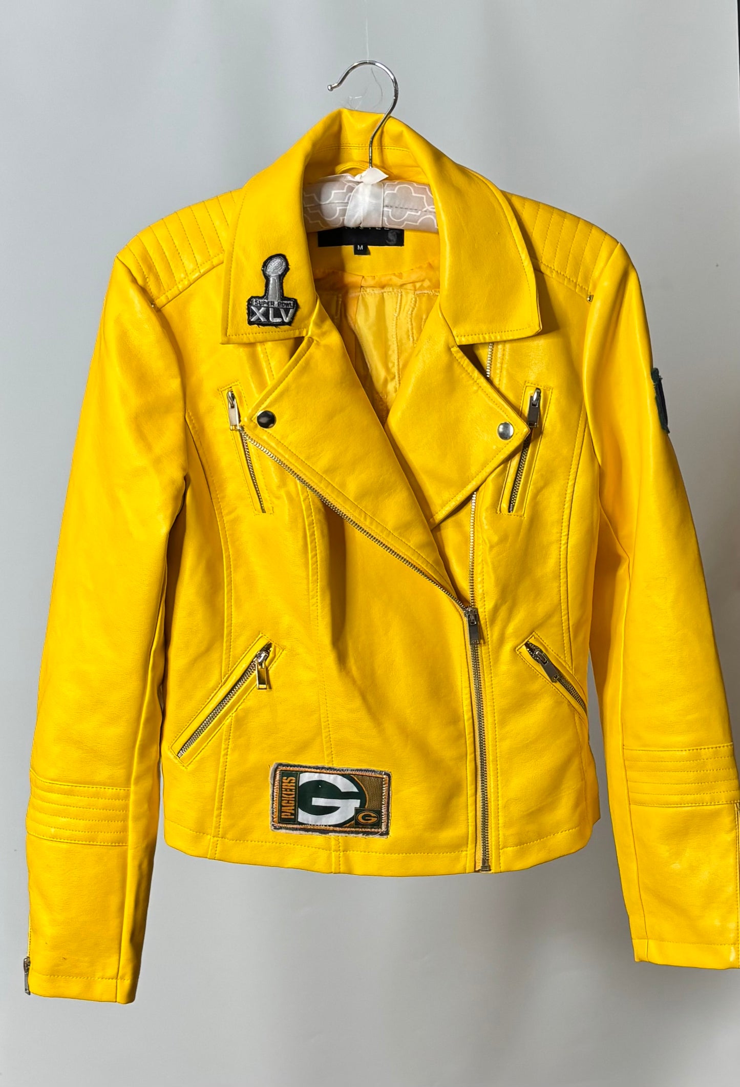 Vegan Leather Moto Game Day Jacket
