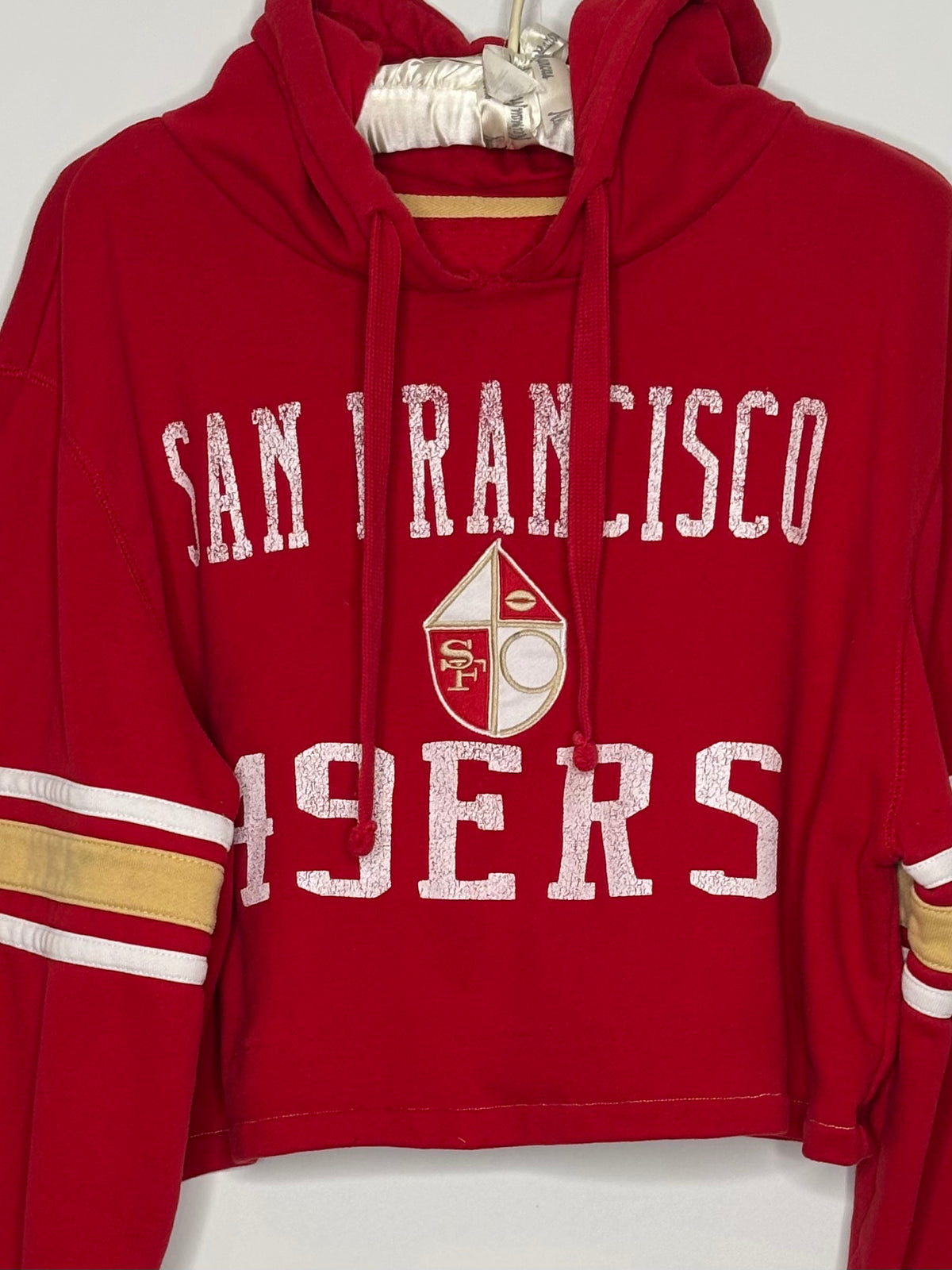 Cropped Throwback Hooded Sweatshirt
