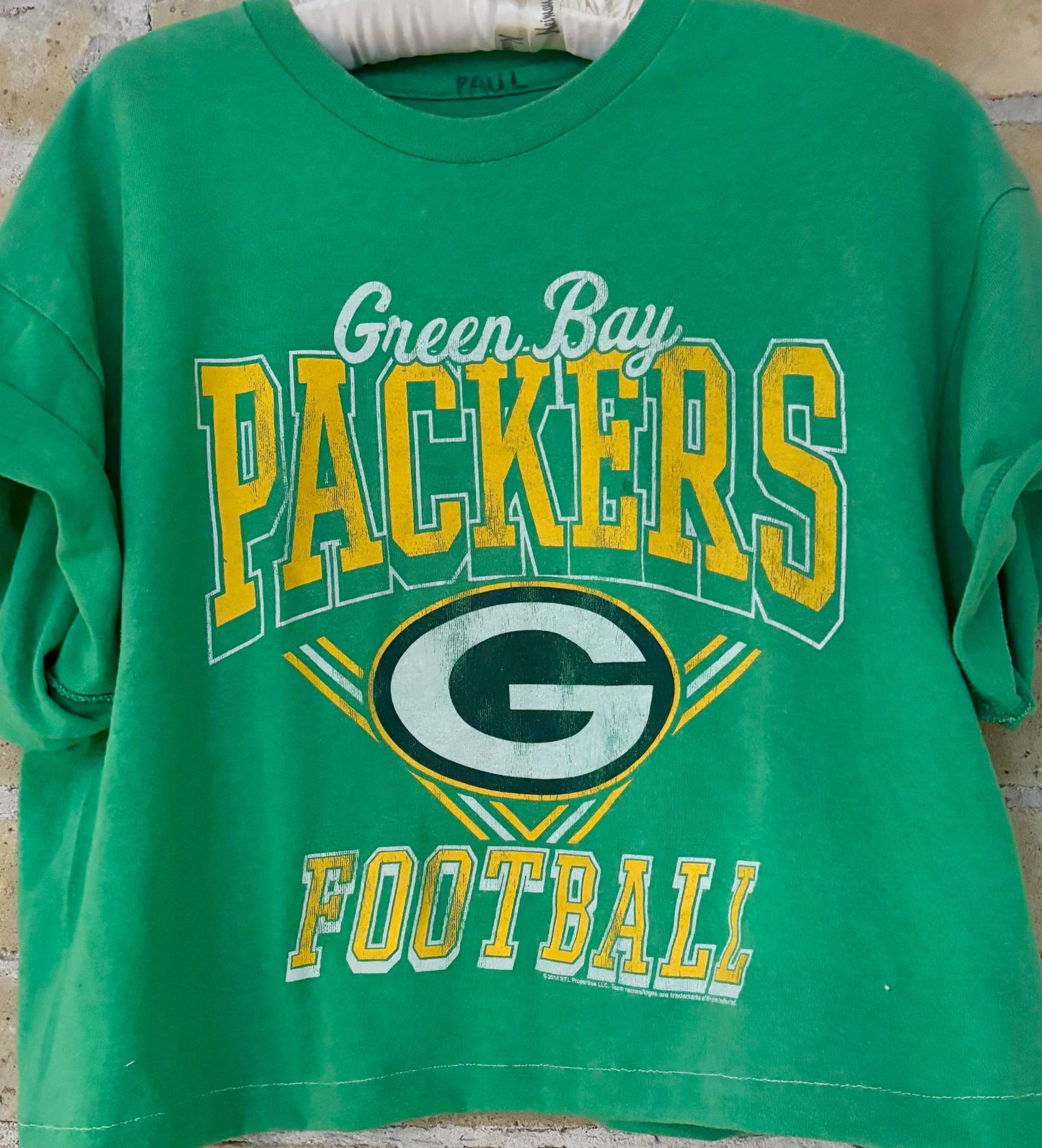Reworked Packers Retro Kelly Green Throwback Graphic Tee