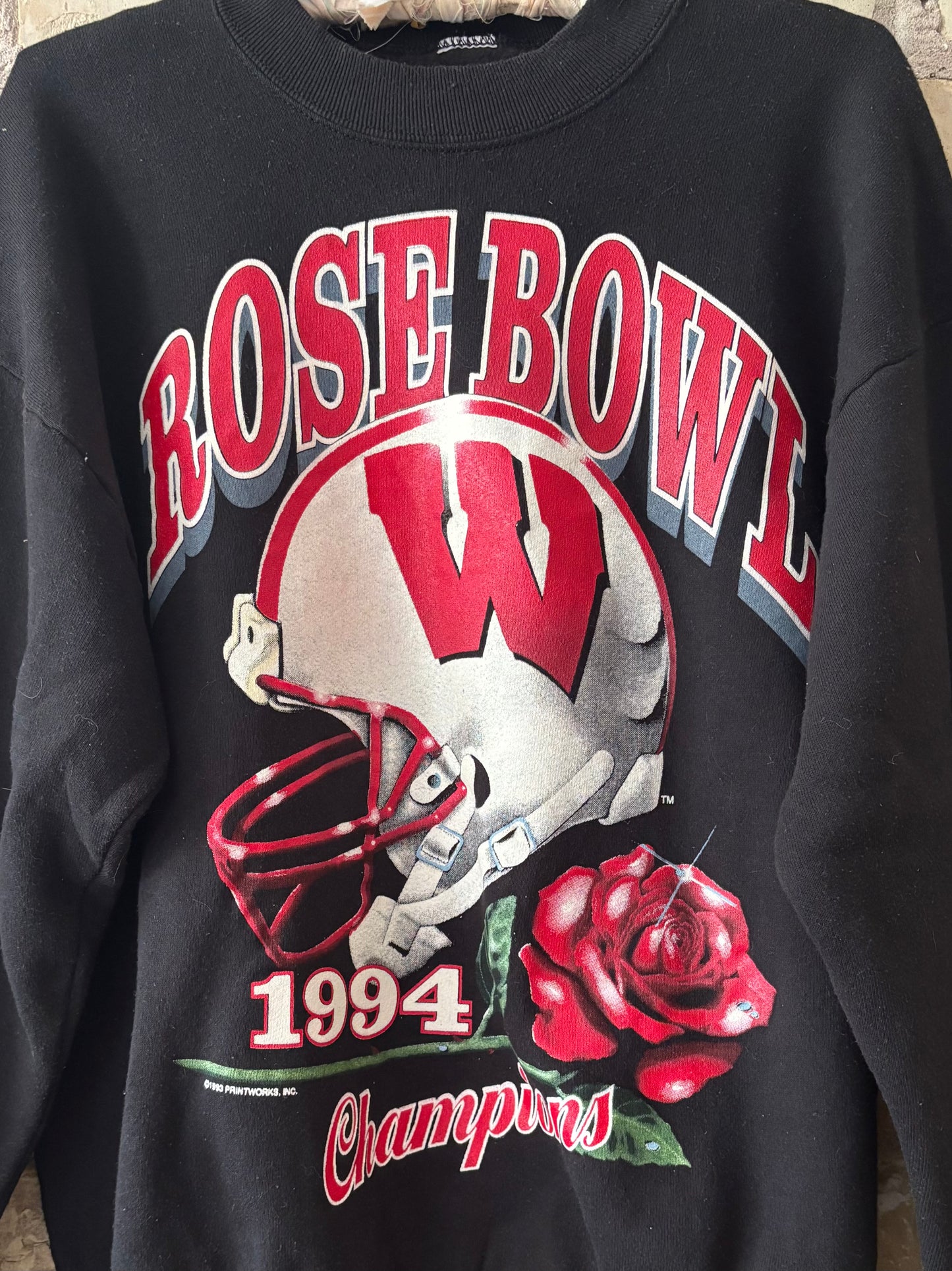 Vintage 90’s Wisconsin Badgers Rose Bowl Crewneck