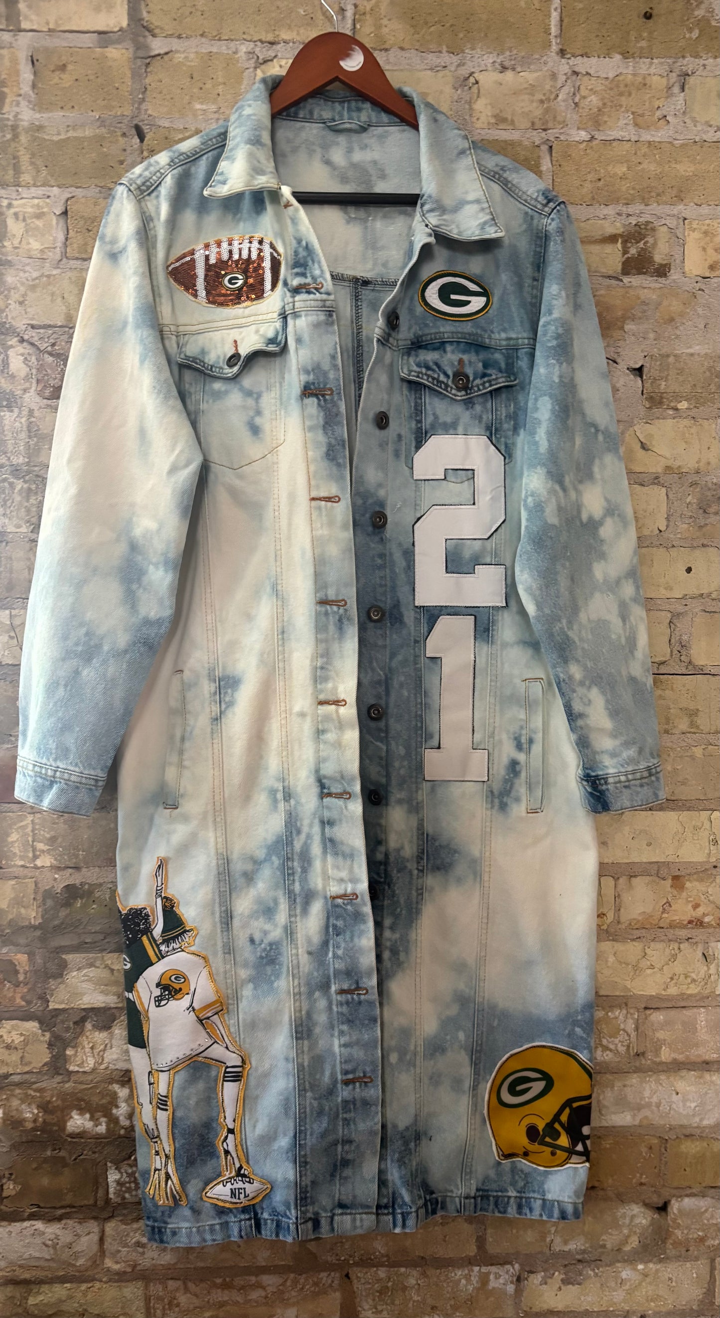 Retro 90’s Oversized Game Day Duster