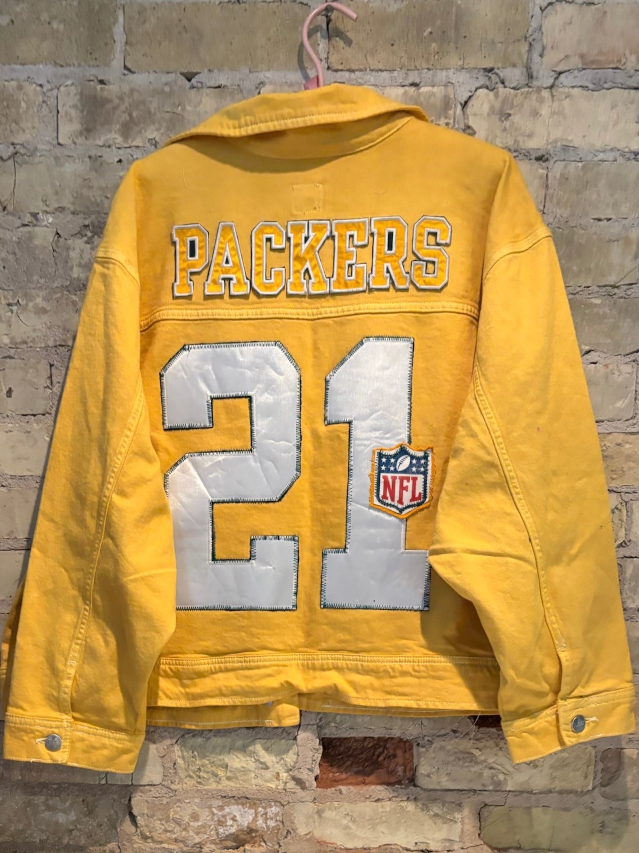 Oversized Game Day Denim Jean jacket