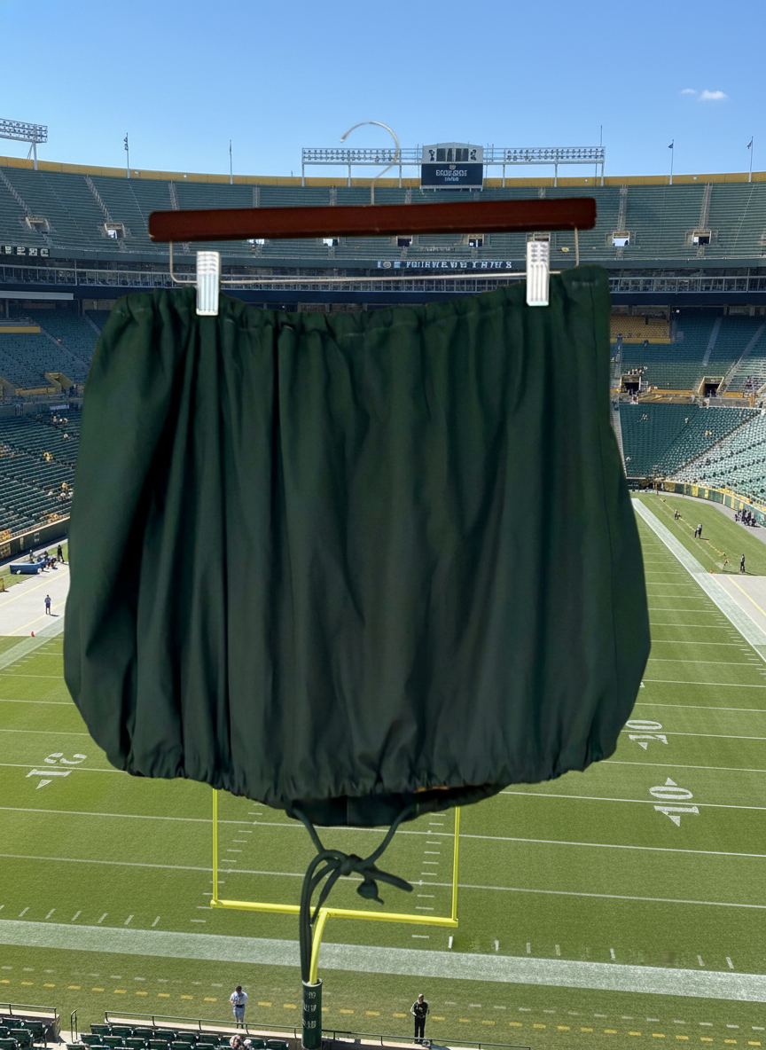 Reworked Windbreaker adjustable mini skirt