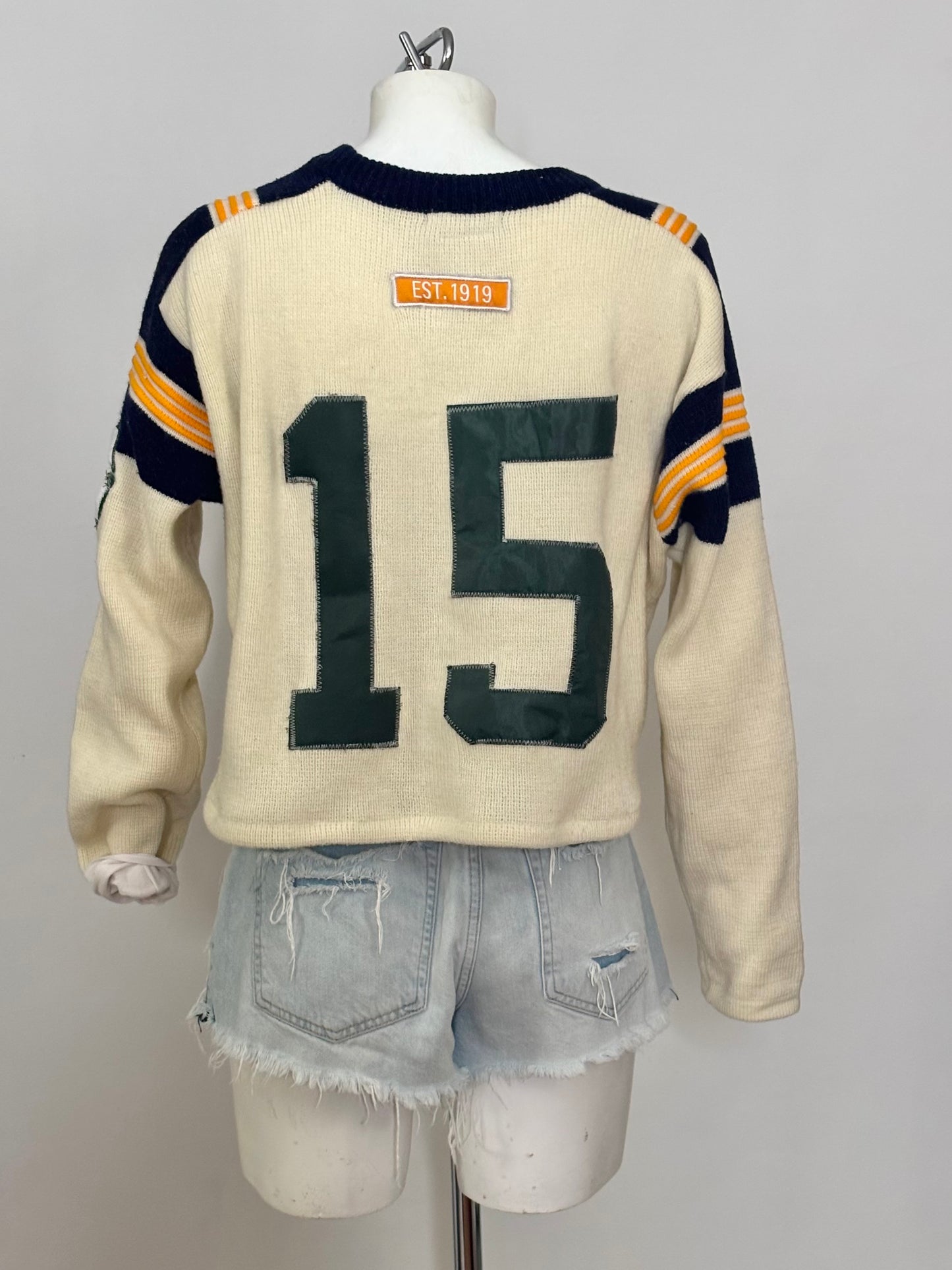 Vintage wool Game Day Throwback Sweater