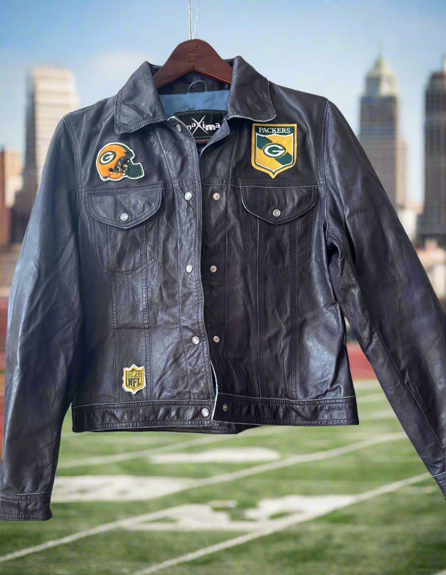 Reworked Leather Game Day Jacket