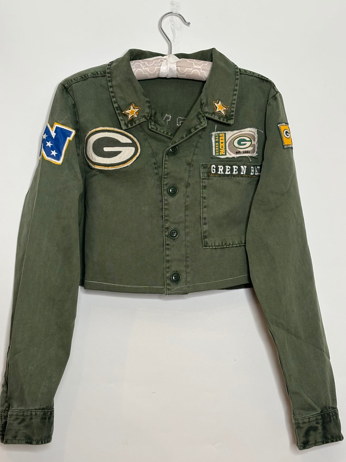 Vintage Cropped Military Jacket