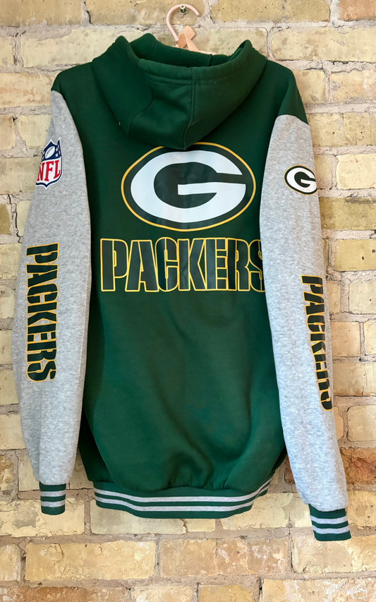 Vintage Y2K Packers all over graphic Game Day Hoodie