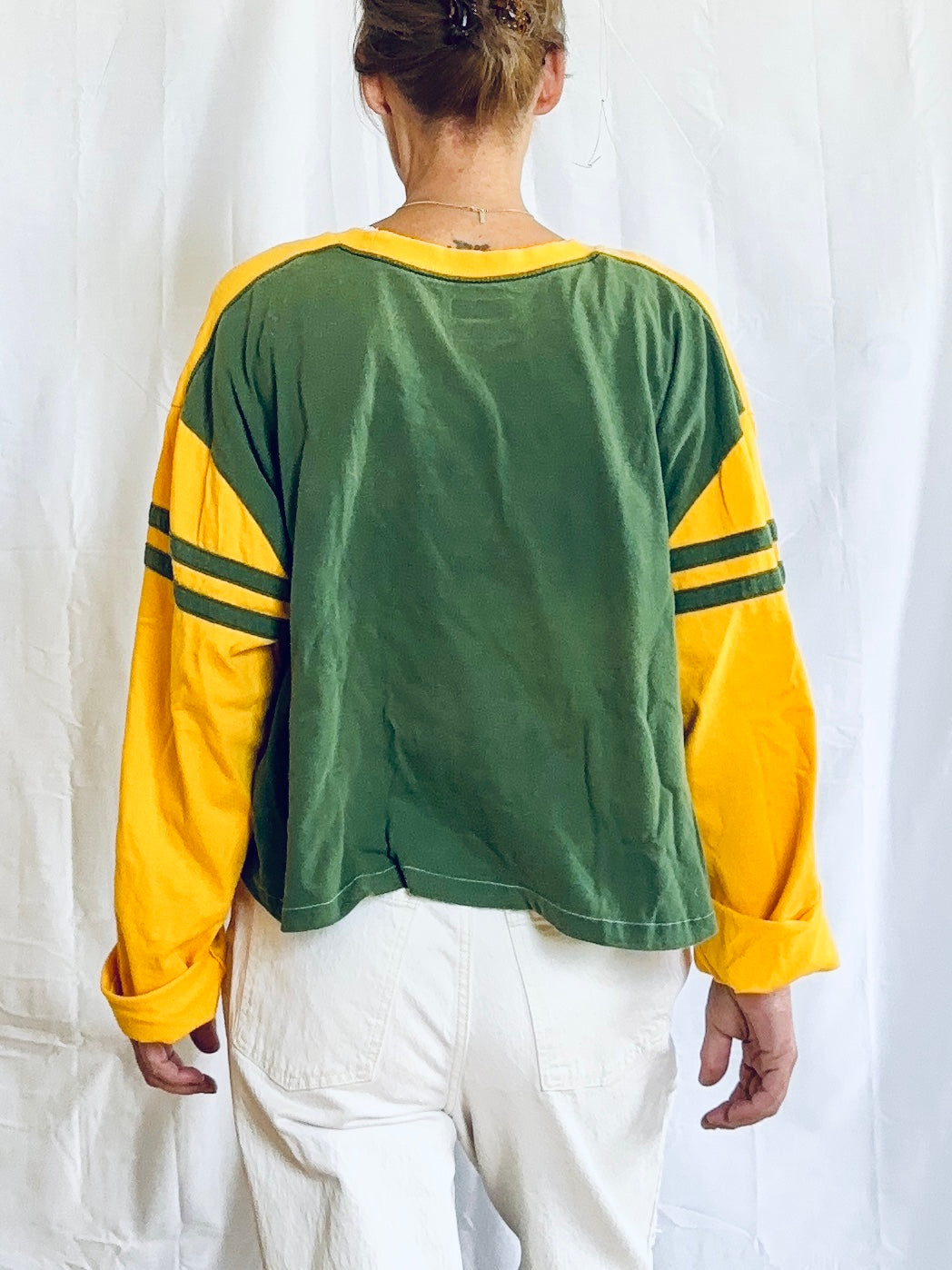 Reworked vintage Packers over dyed Jersey Tee