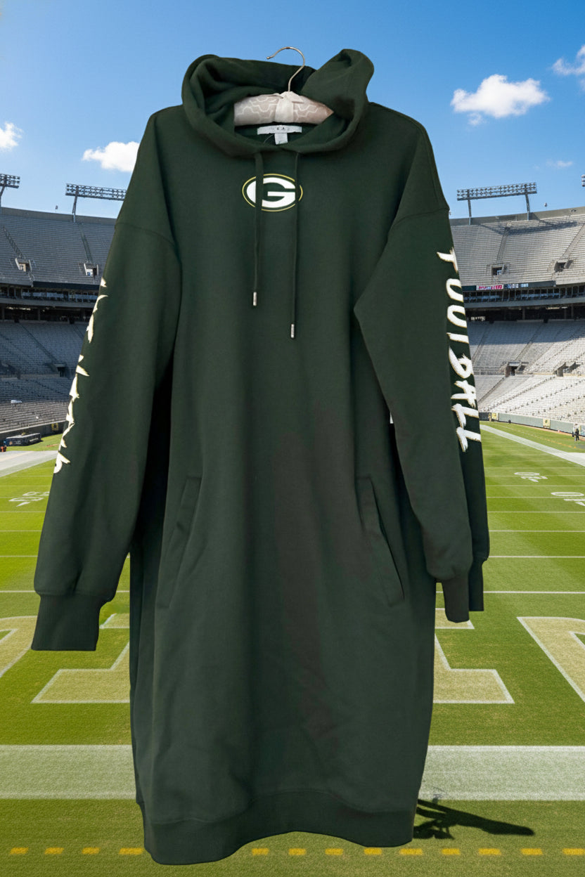 Woman’s Green Bay Packers Hoodie Dress