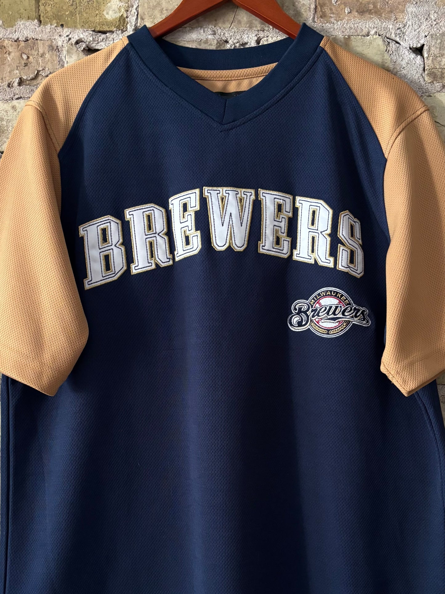 Retro Brewers S/S 2 Tone baseball Jersey
